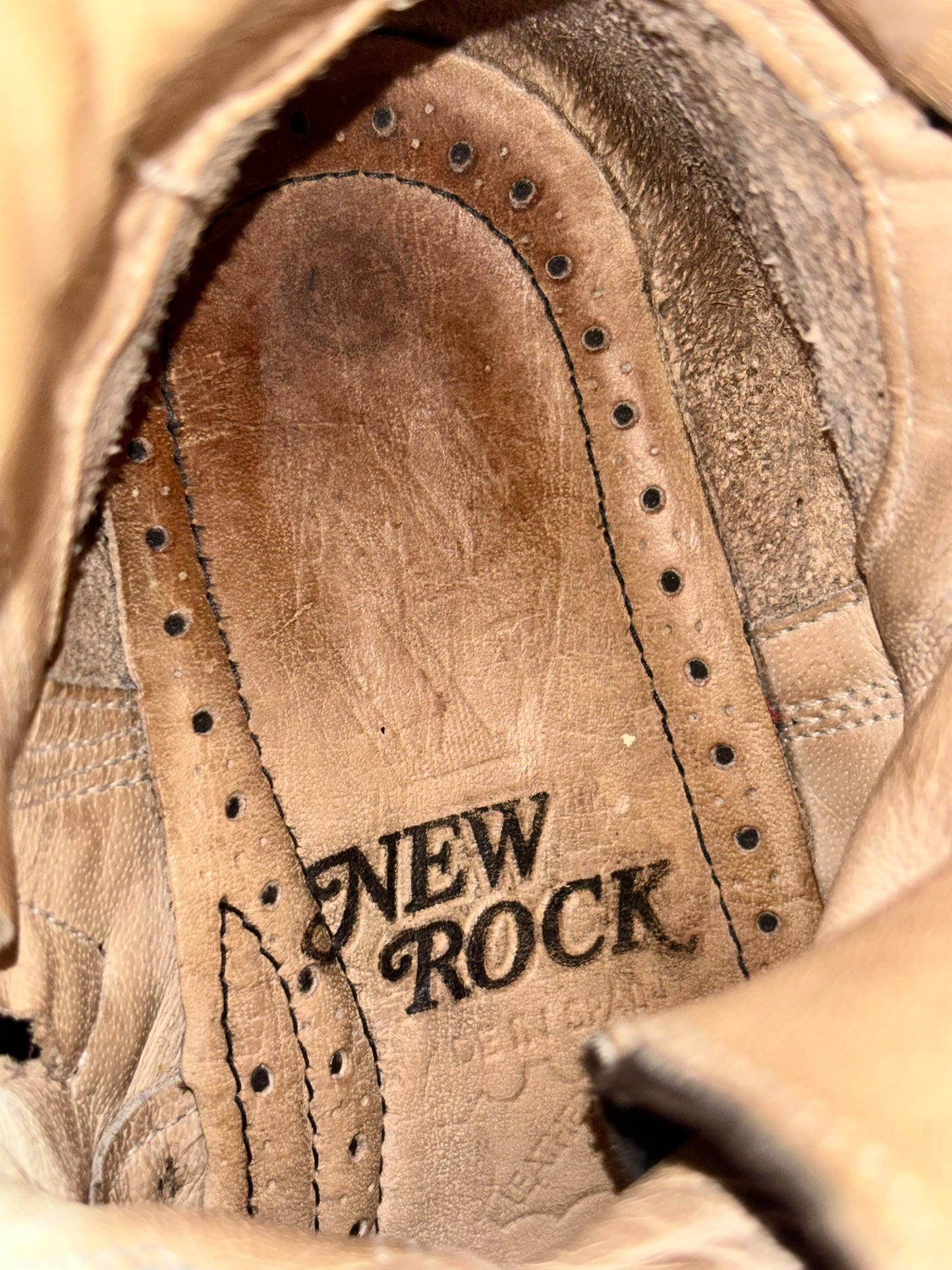 Vintage New Rock reactor mid-calf boots size 38