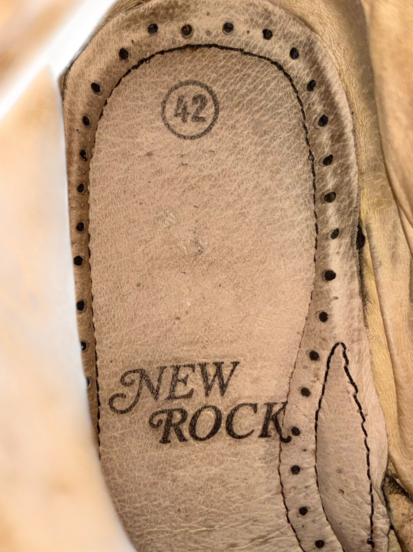 Vintage New Rock lace up reactor boots size 42