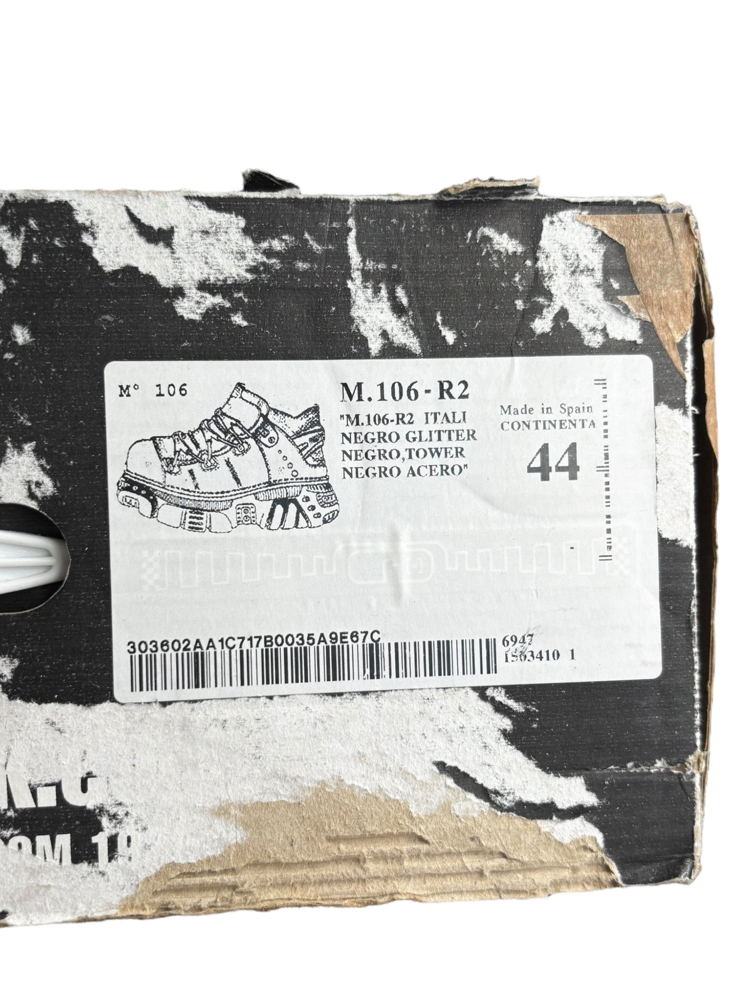 Vintage rare New Rock M.106-R2 platform boots size 44