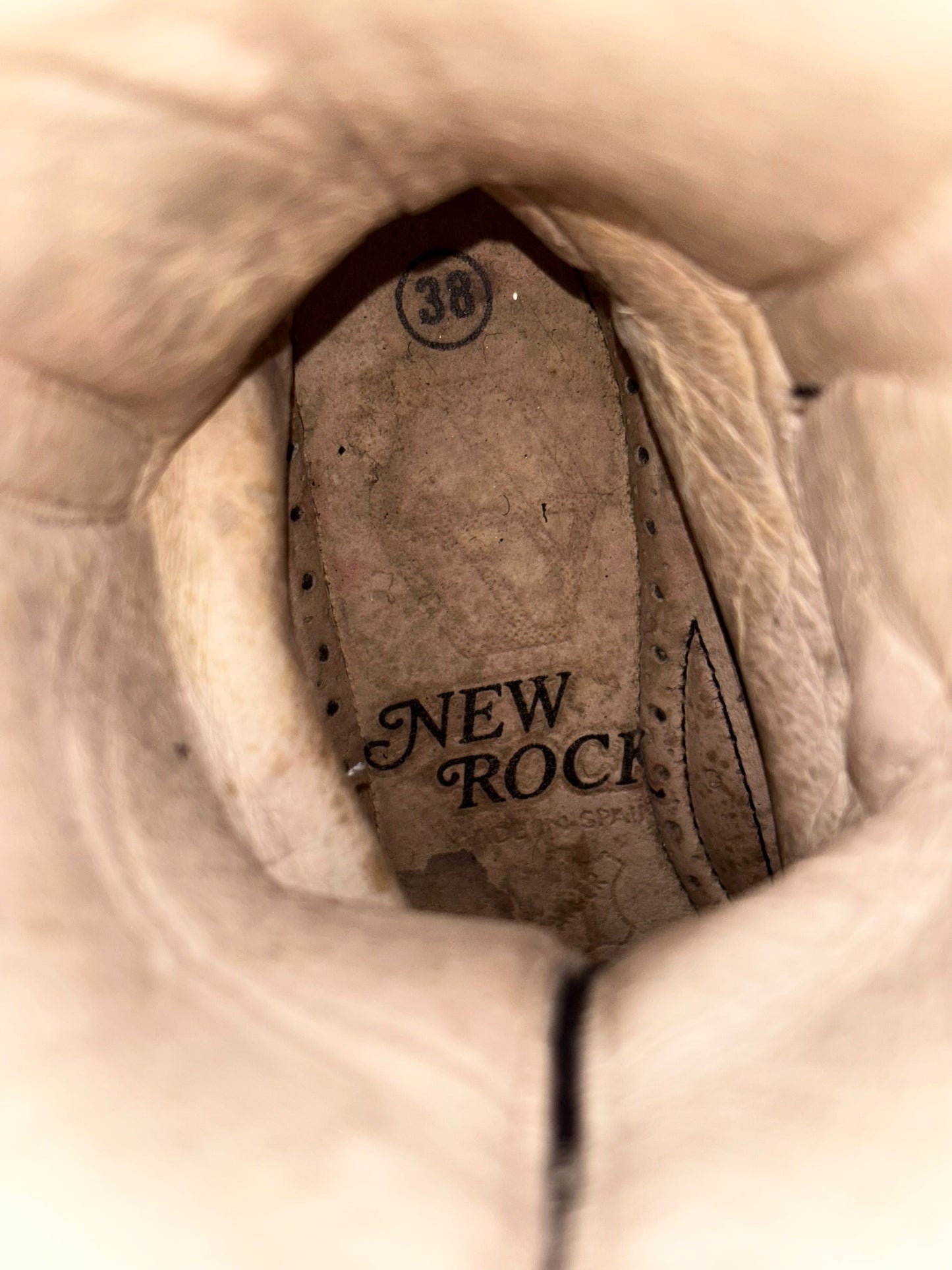 Vintage New Rock knee high terminator sole platform boots