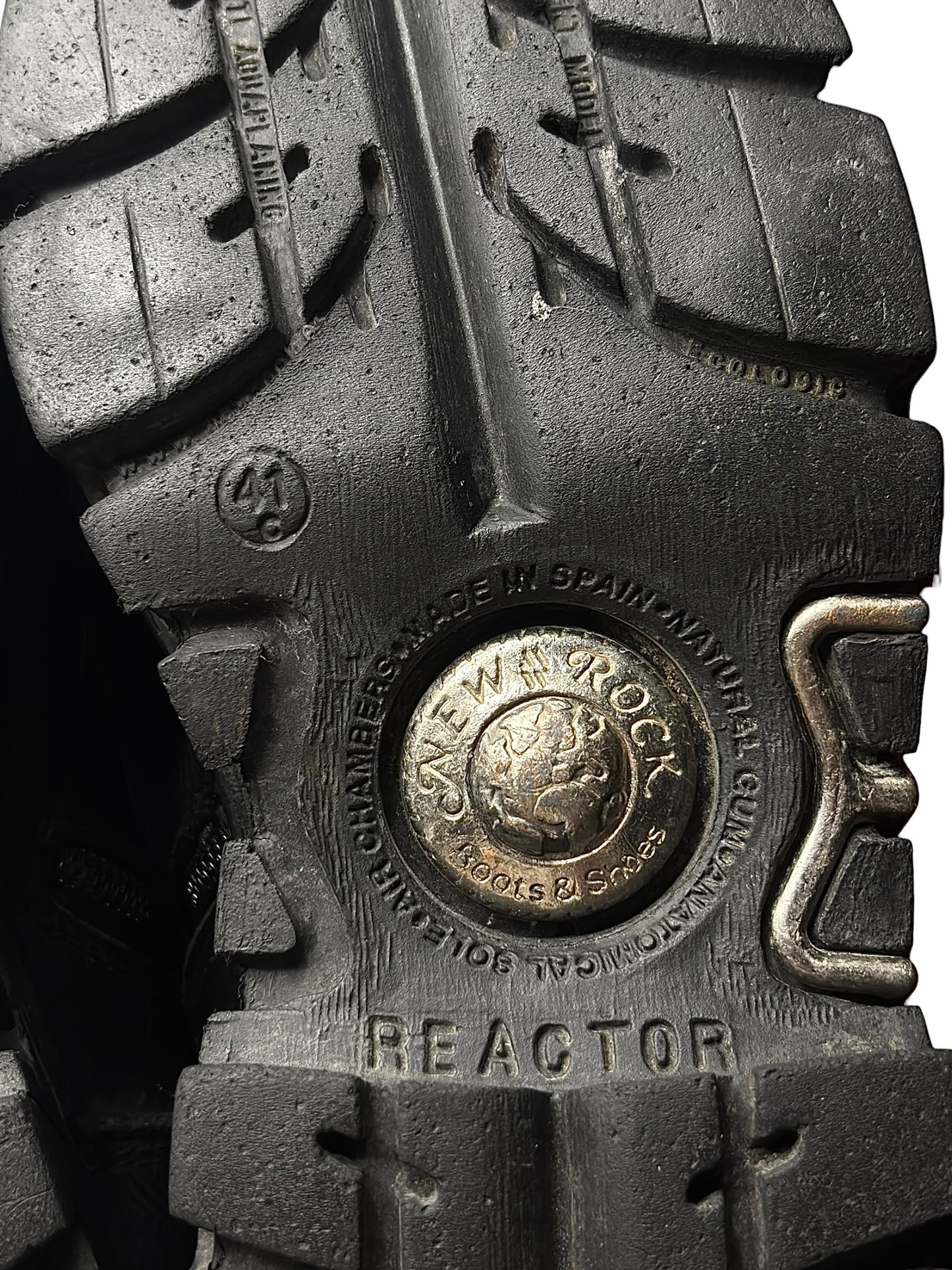 Vintage New Rock knee high reactor leather boots size 41