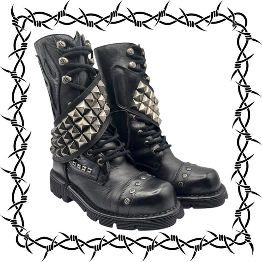 New Rock punk leather boots size 37