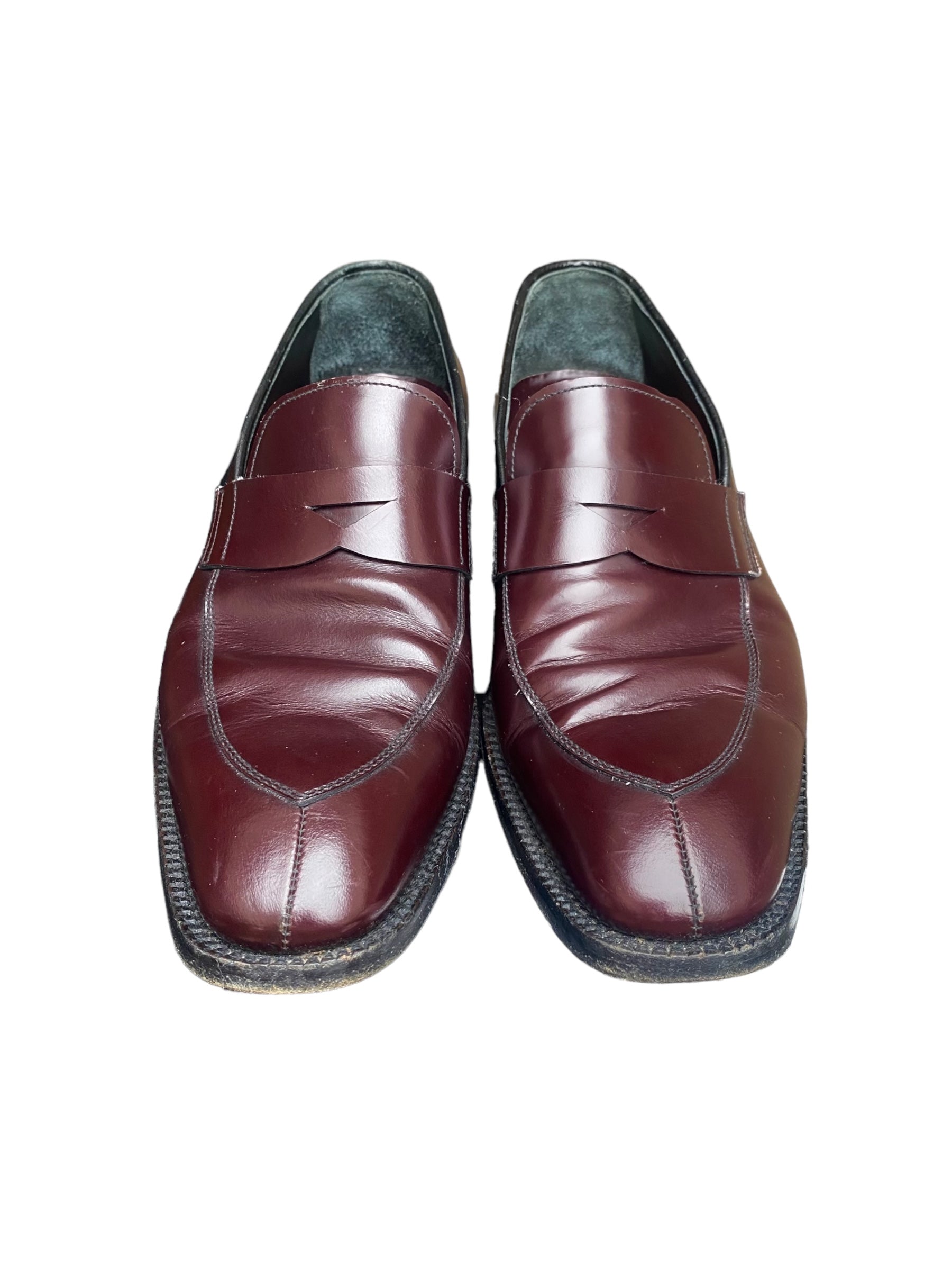 Vintage unisex Prada leather loafers size 40