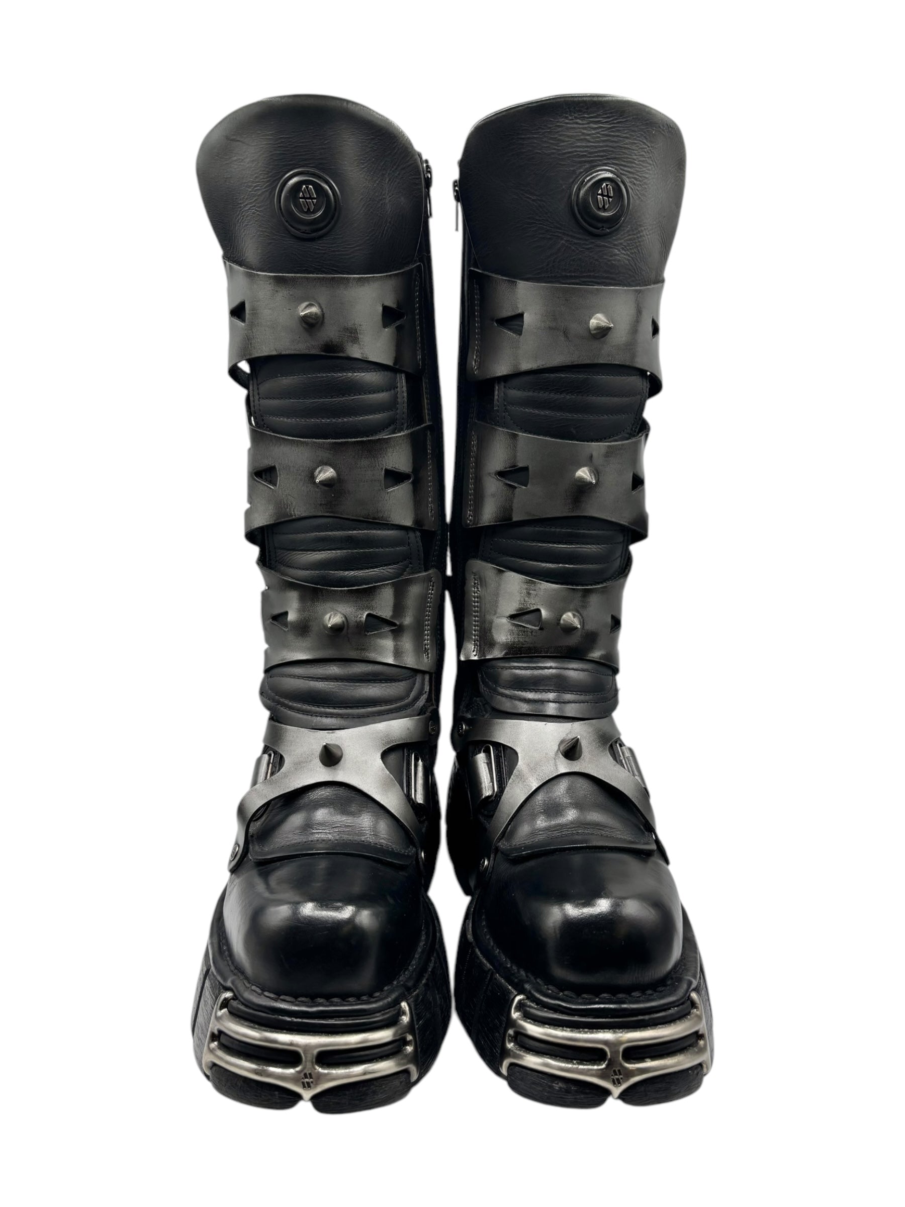 Vintage New Rock M-735-C10 knee high boots size 42