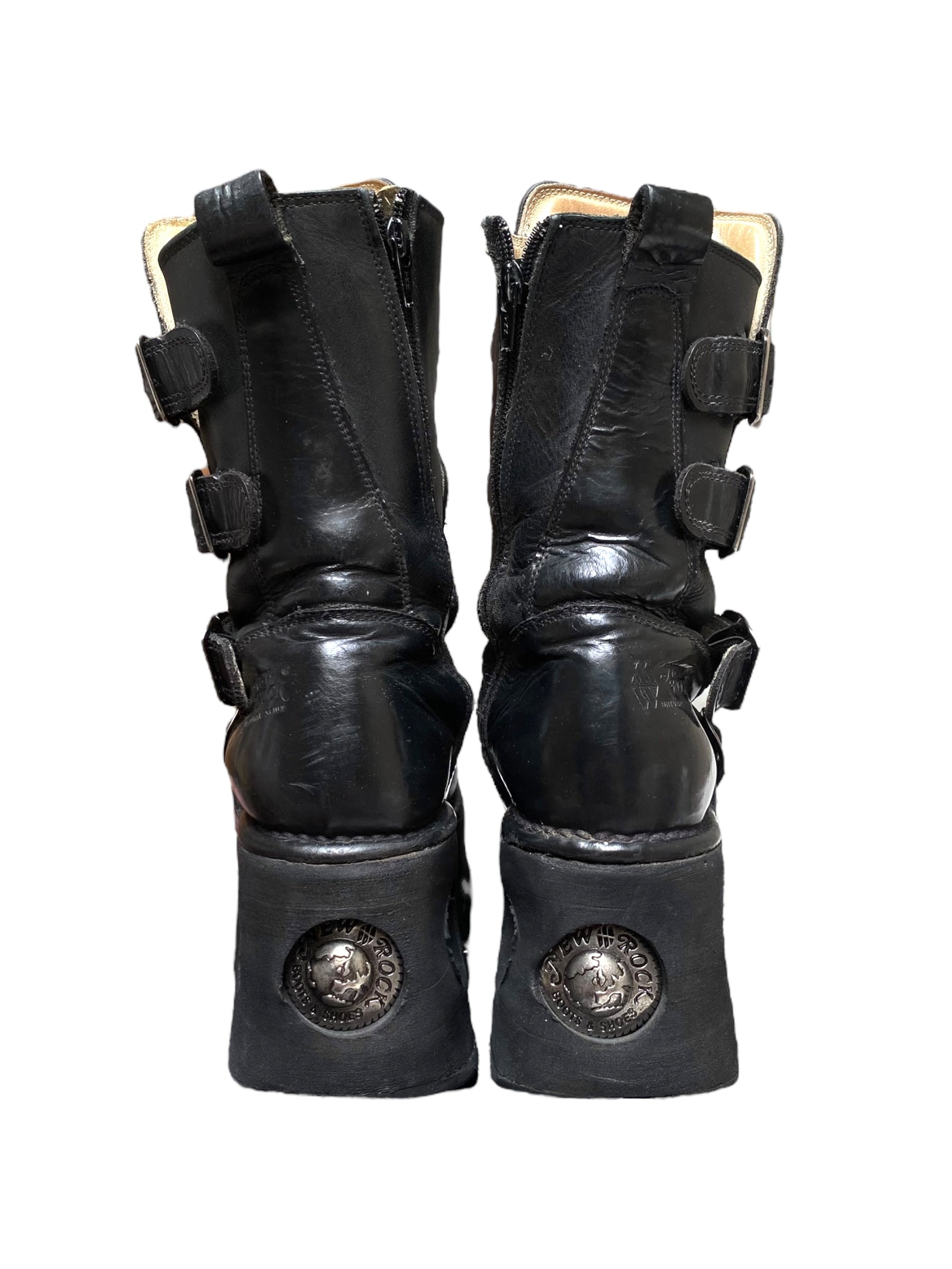 Vintage New Rock neptuno platform boots size 37