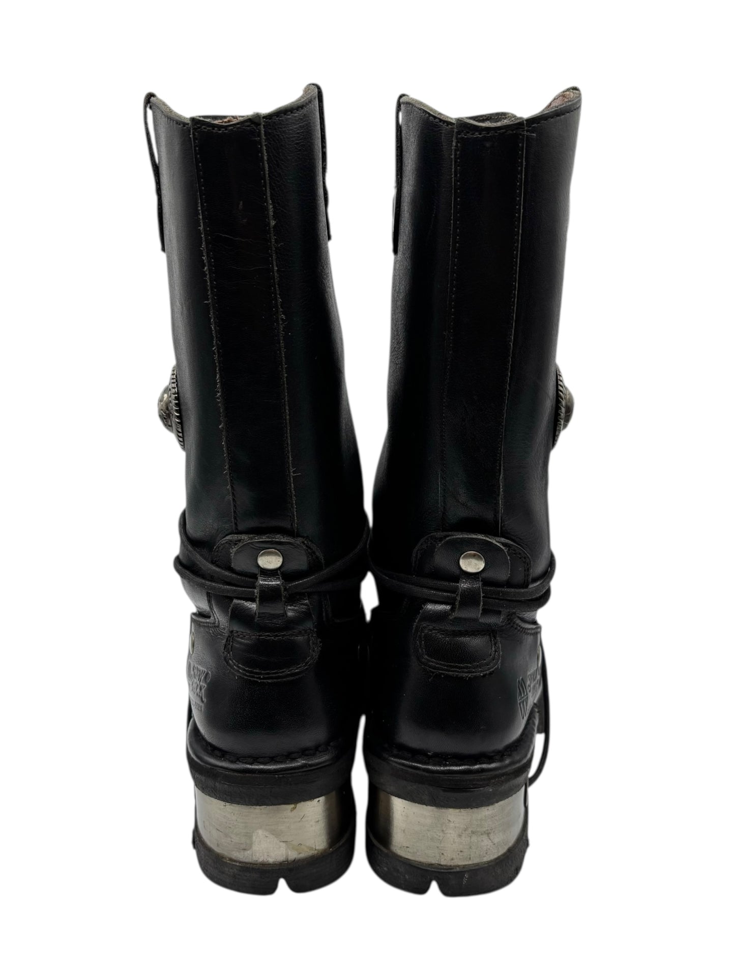 Rare vintage New Rock leather combat boots size 37