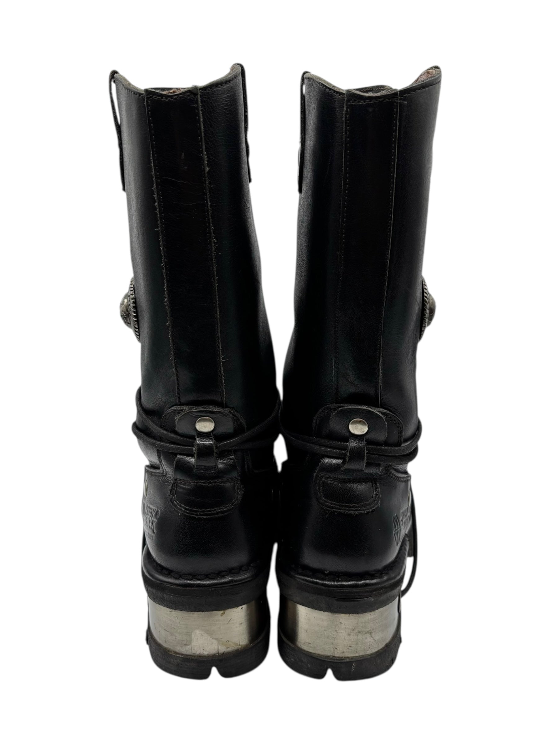 Rare vintage New Rock leather combat boots size 37