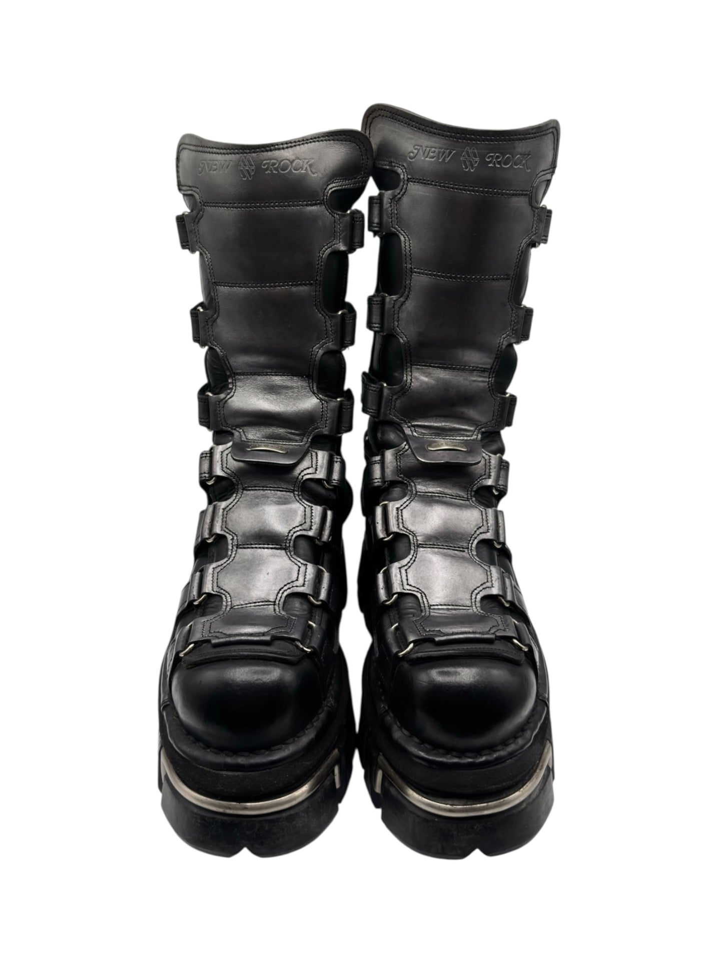 Vintage New Rock knee high terminator sole platform boots