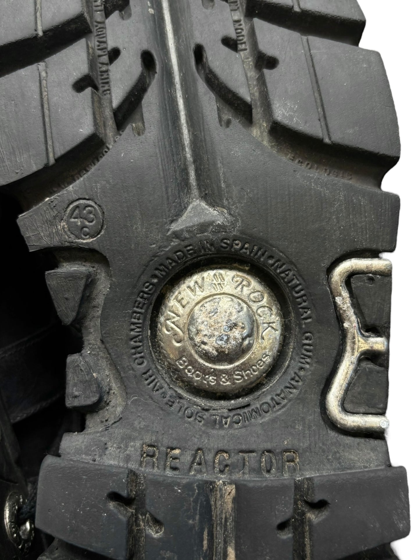 Vintage New Rock cross reactor leather platform boots size 43