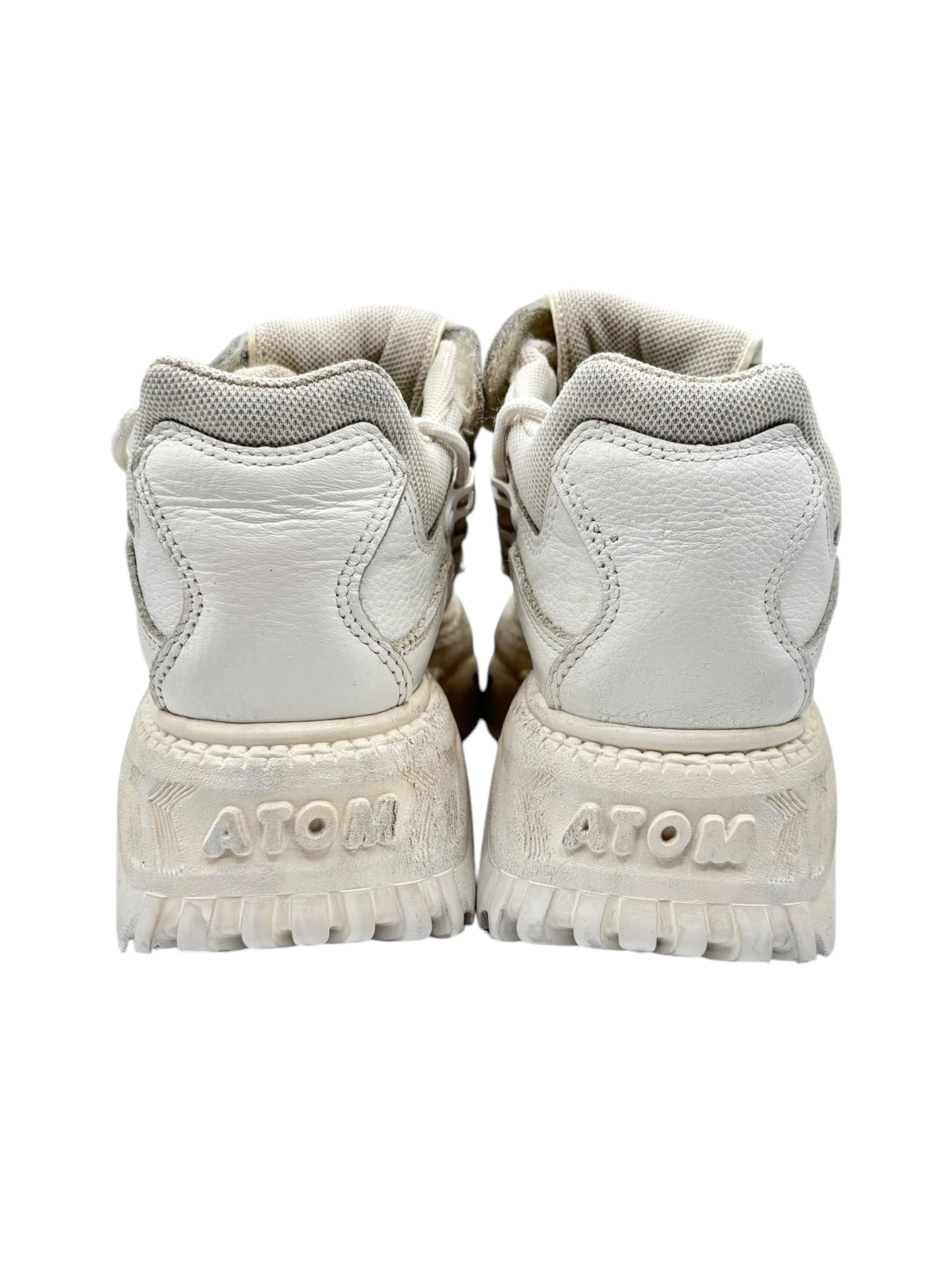 Vintage Gordon Jack white platform boots size 39