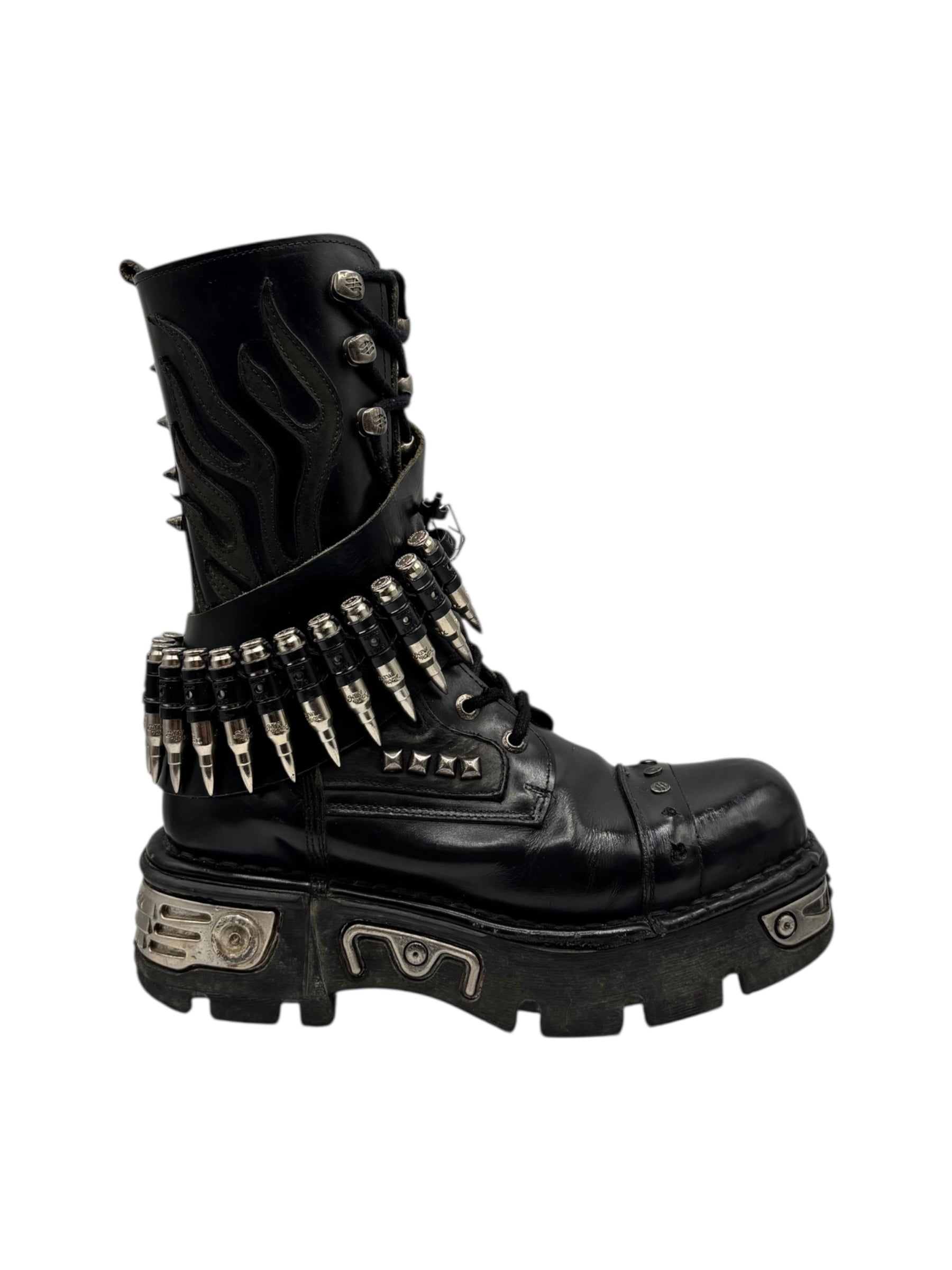 New Rock bullet leather boots size 40