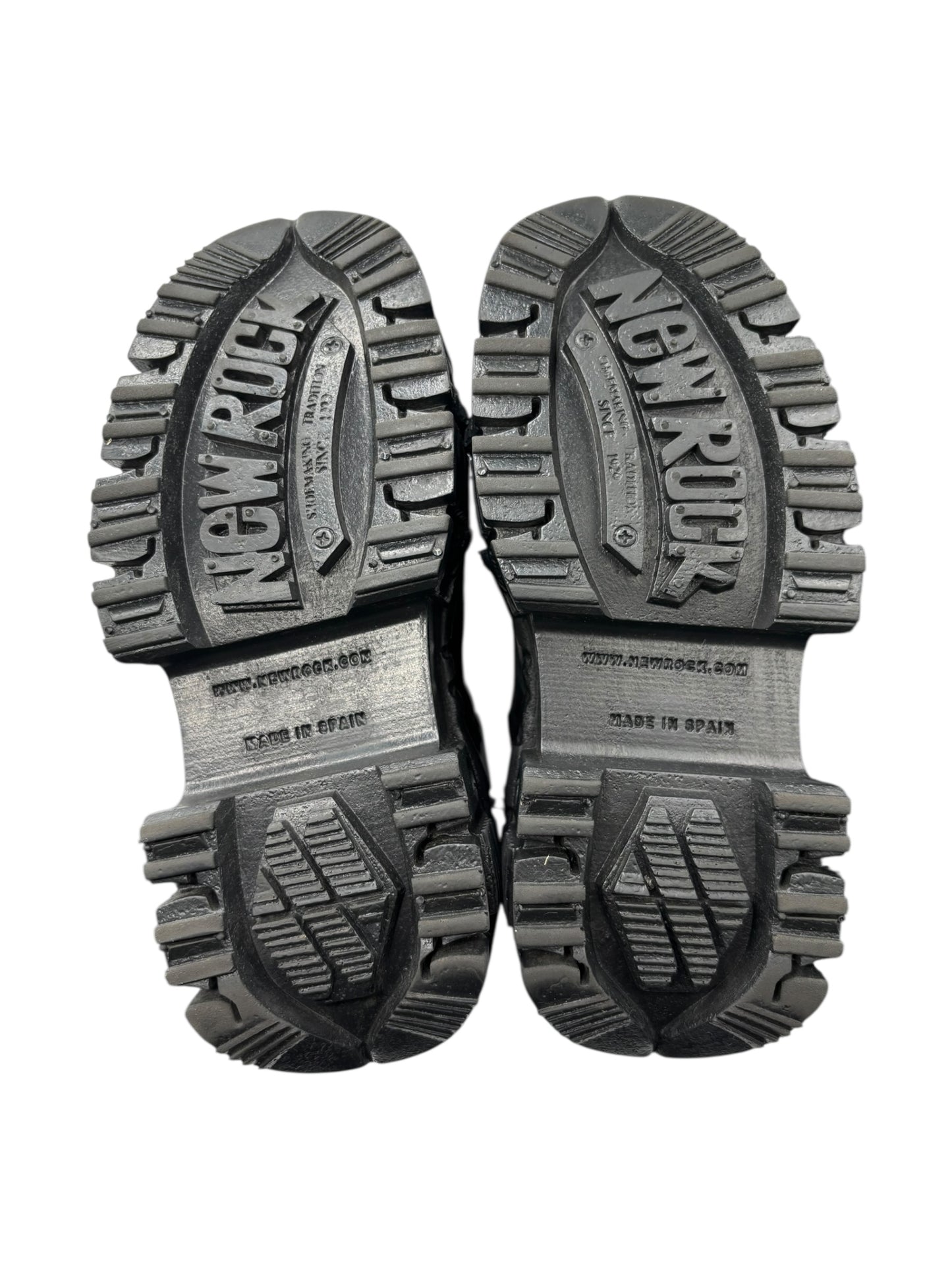 New Rock mega platform techno leather boots size 38