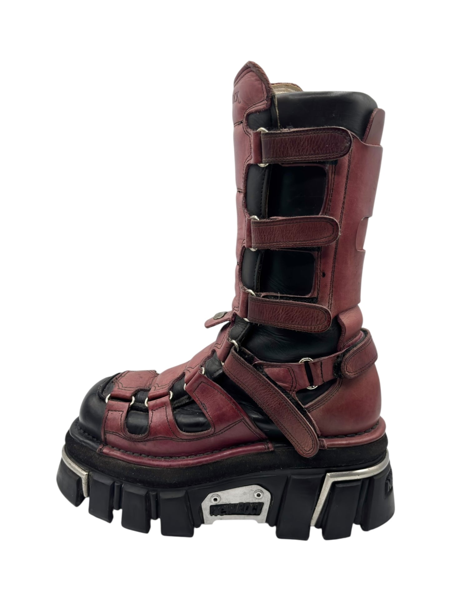 Vintage New Rock knee high terminator sole platform boots