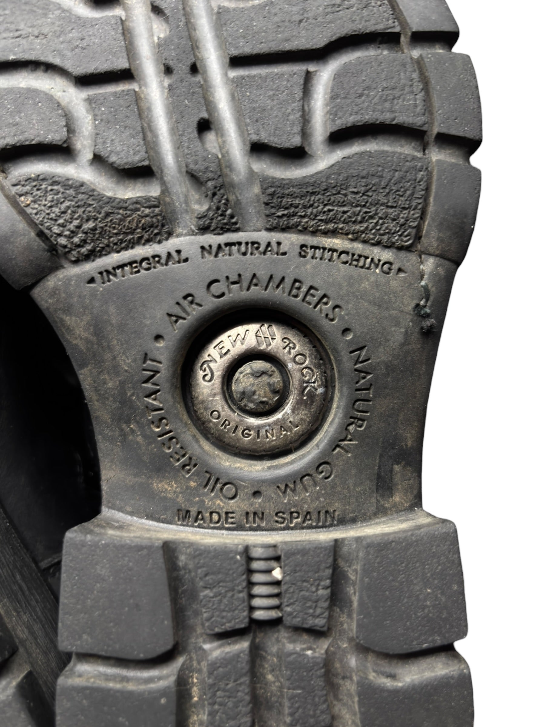 Vintage New Rock leather biker boots size 40