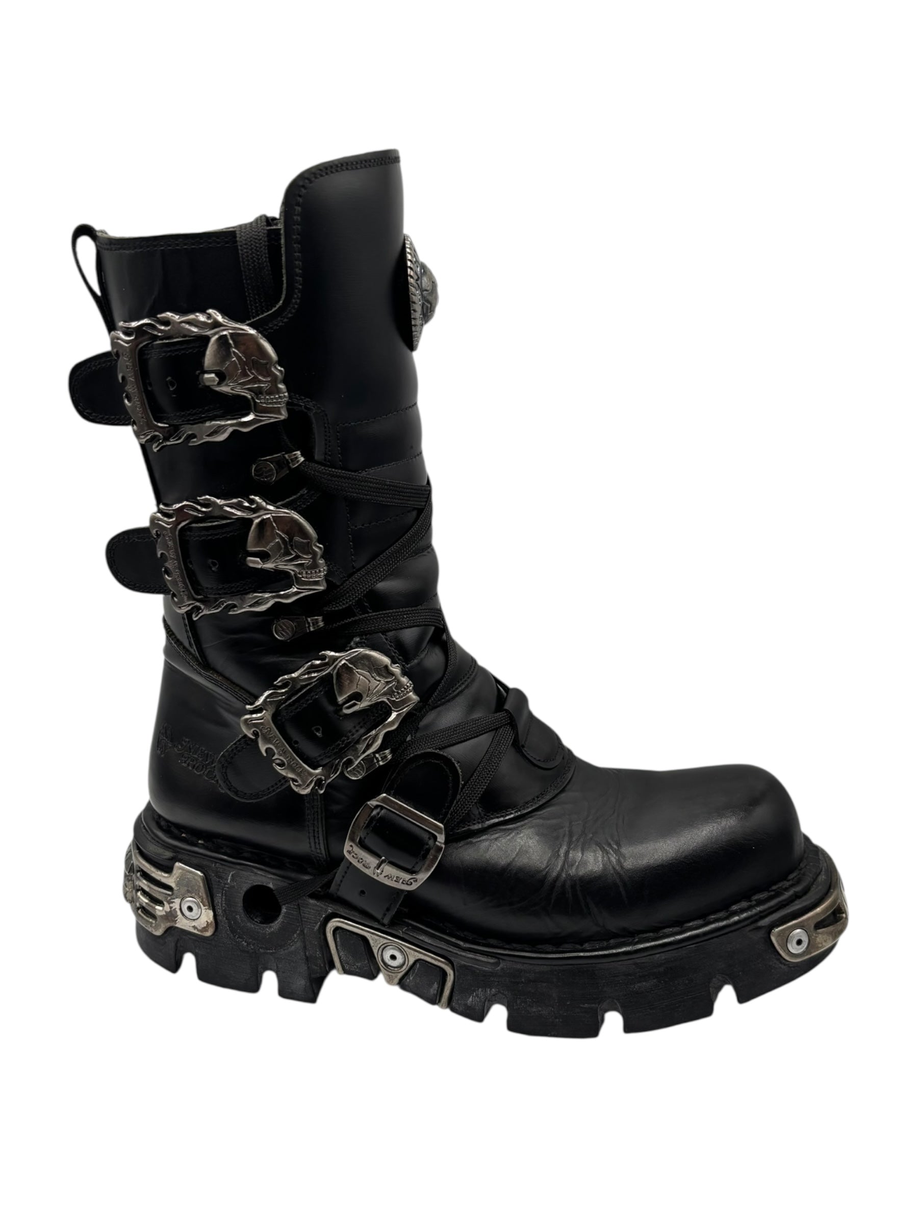 Rare vintage New Rock reactor leather boots size 42