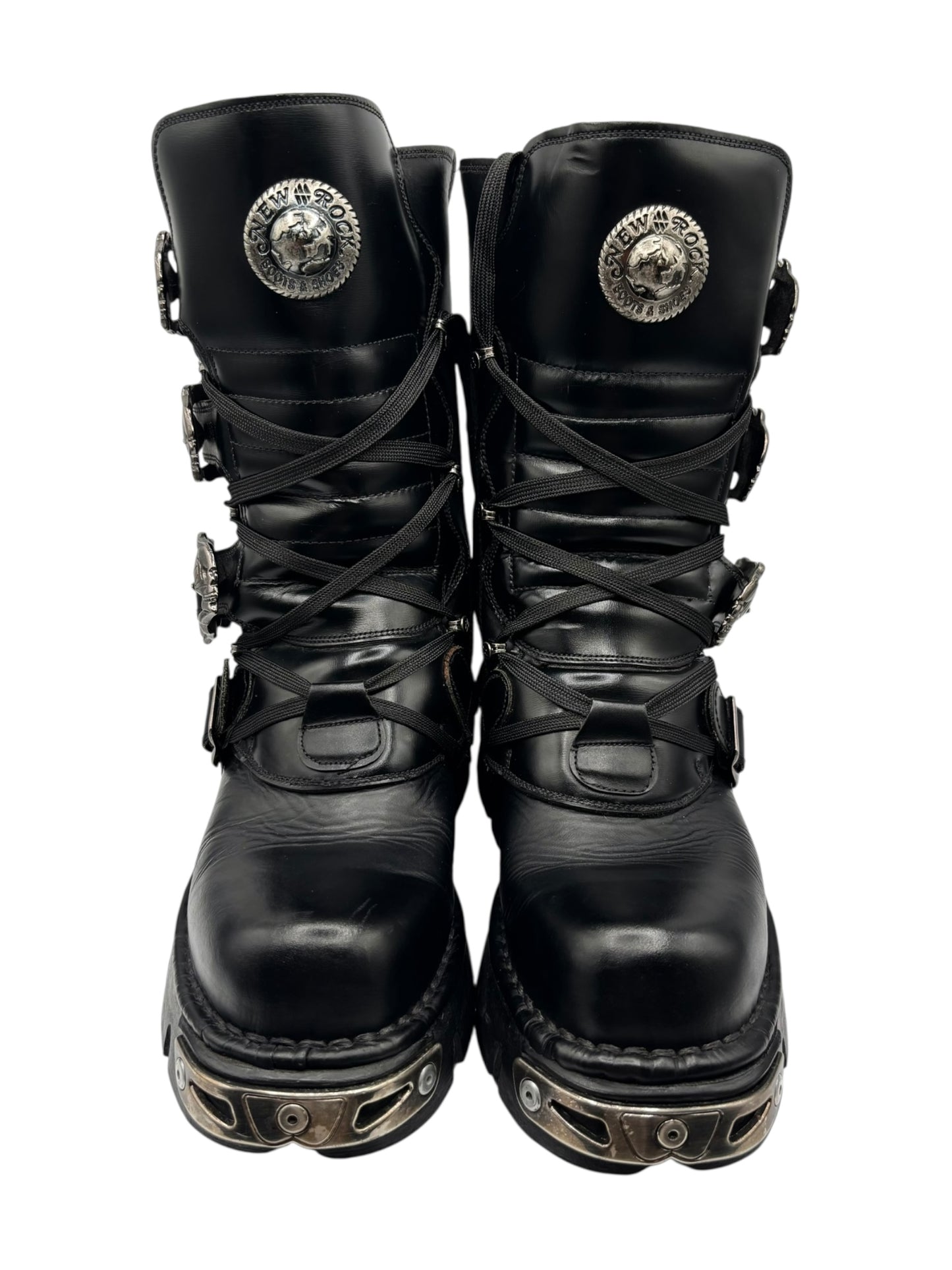 Rare vintage New Rock reactor leather boots size 42