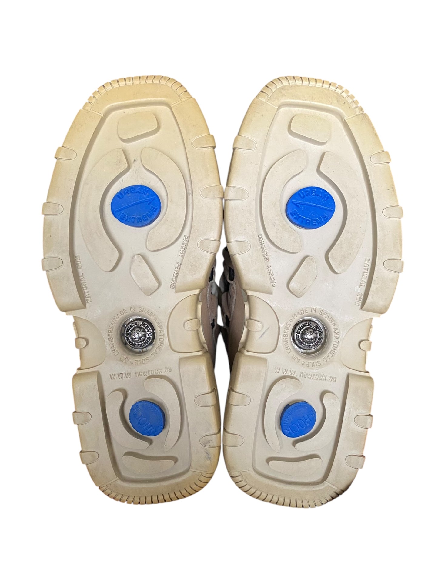 Vintage New Rock beige platform boots size 37