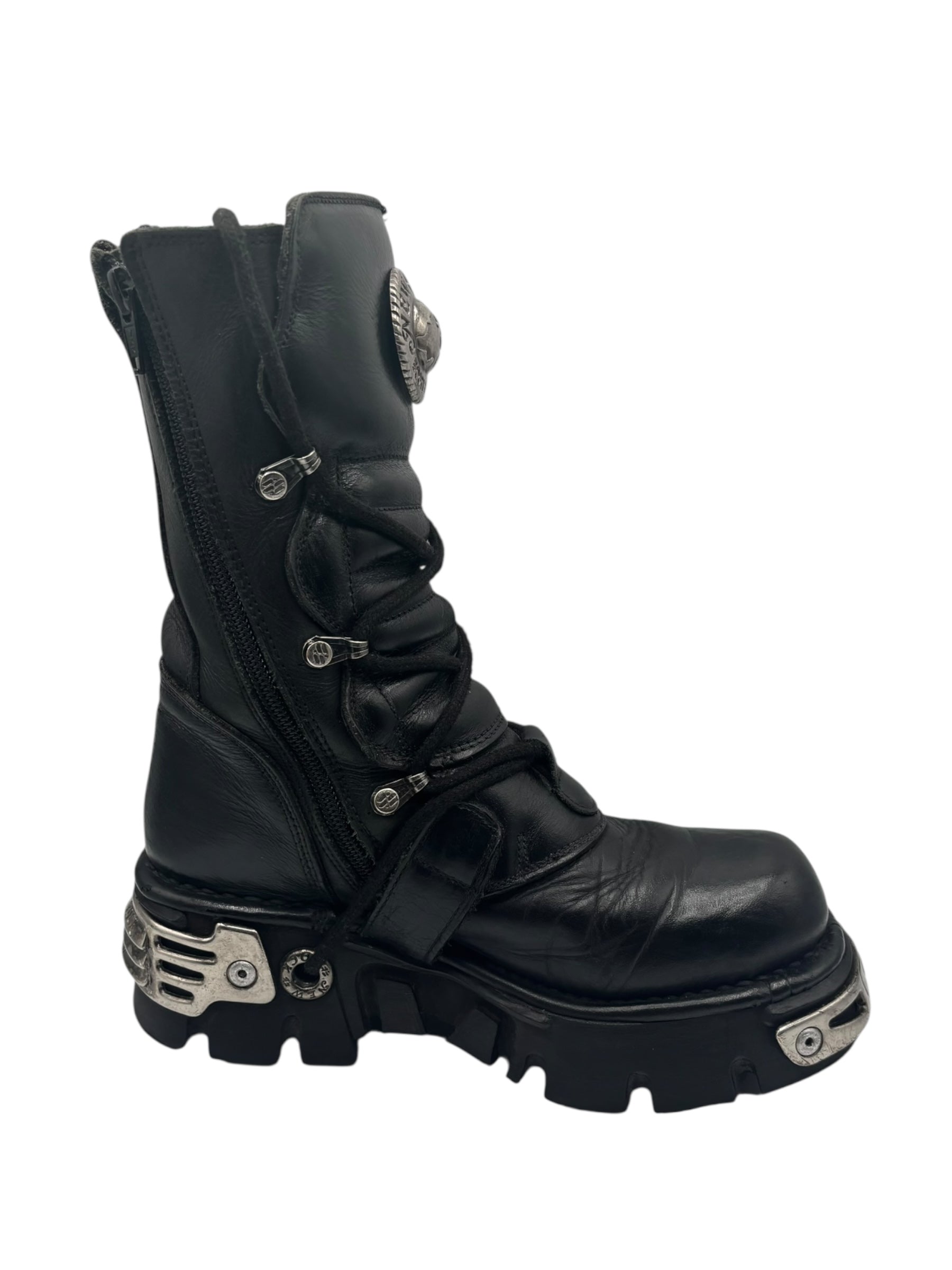 Rare vintage New Rock reactor leather boots size 36