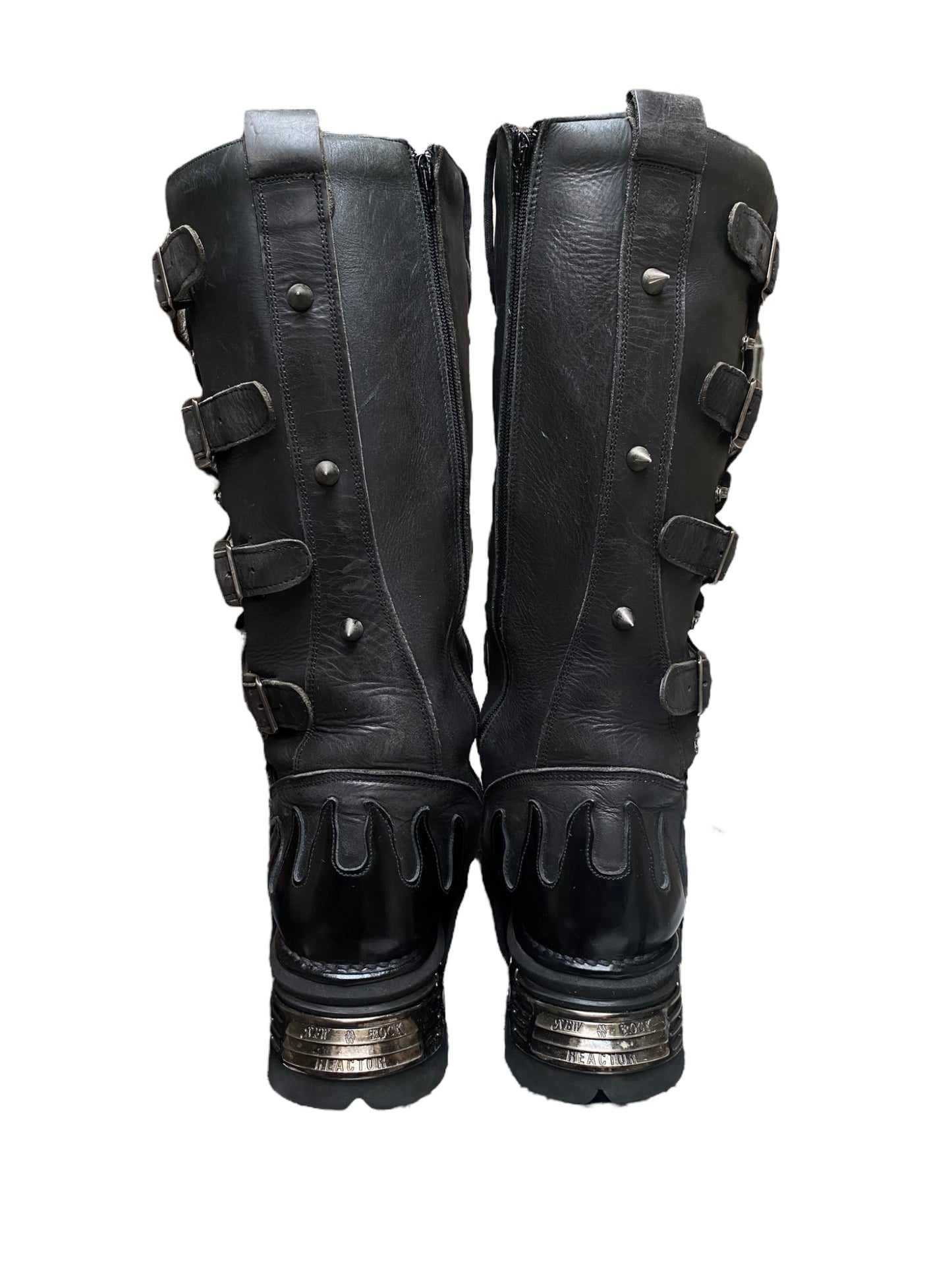 Vintage New Rock M-161-S1 reactor knee-high boots size 46