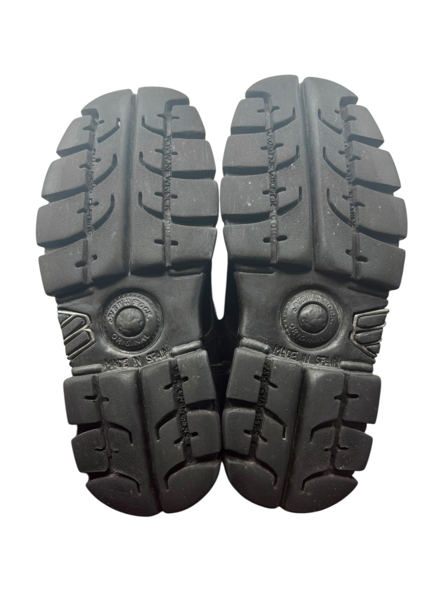 Vintage New Rock mili lace-up leather platform boots size 39