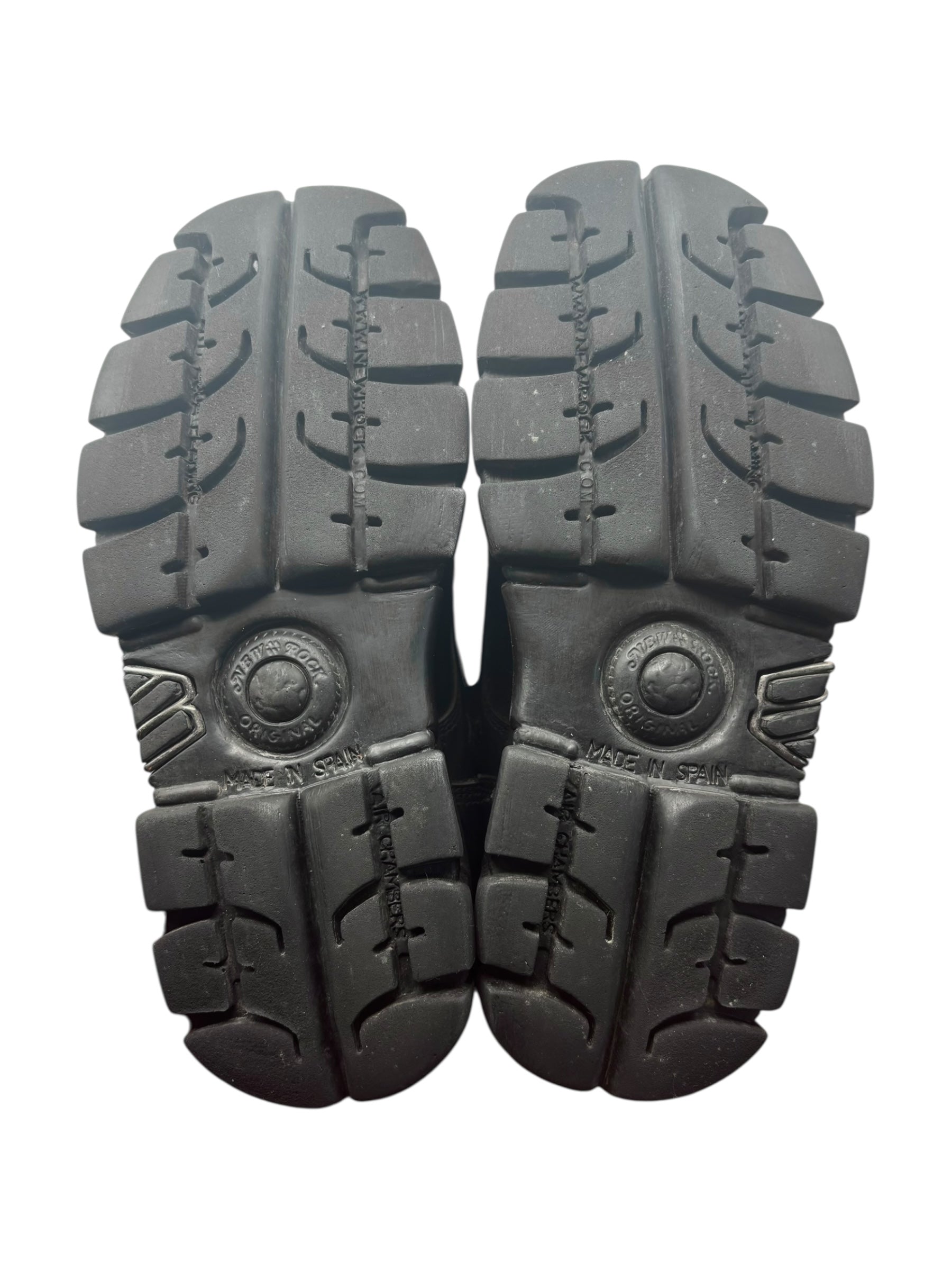 Vintage New Rock mili lace-up leather platform boots size 39