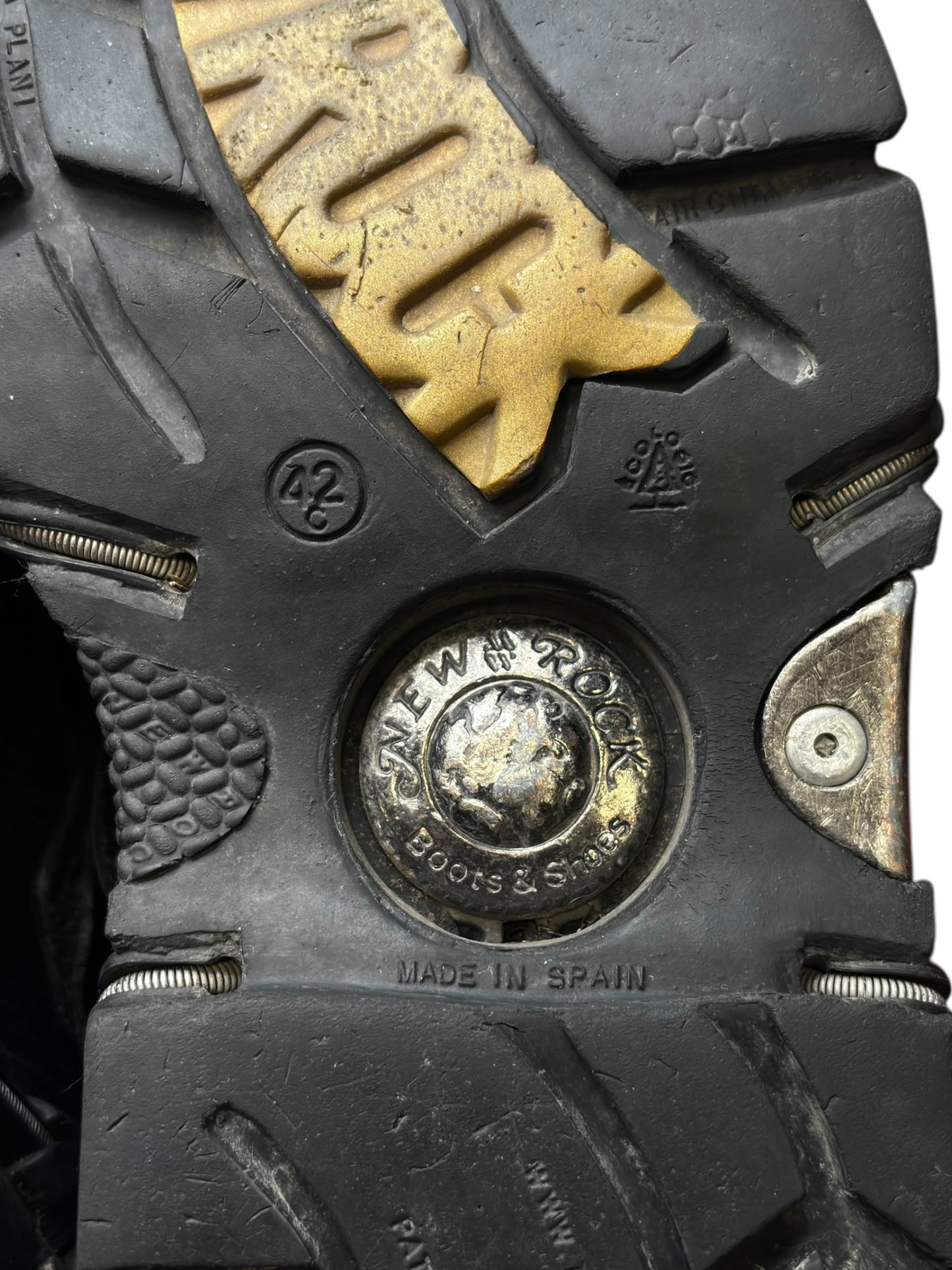 Vintage New Rock M-285 black platform boots size 42