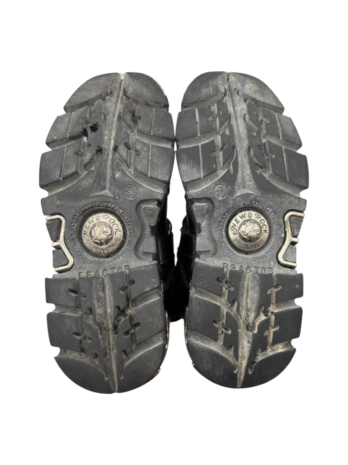 Vintage New Rock cross reactor leather platform boots size 39