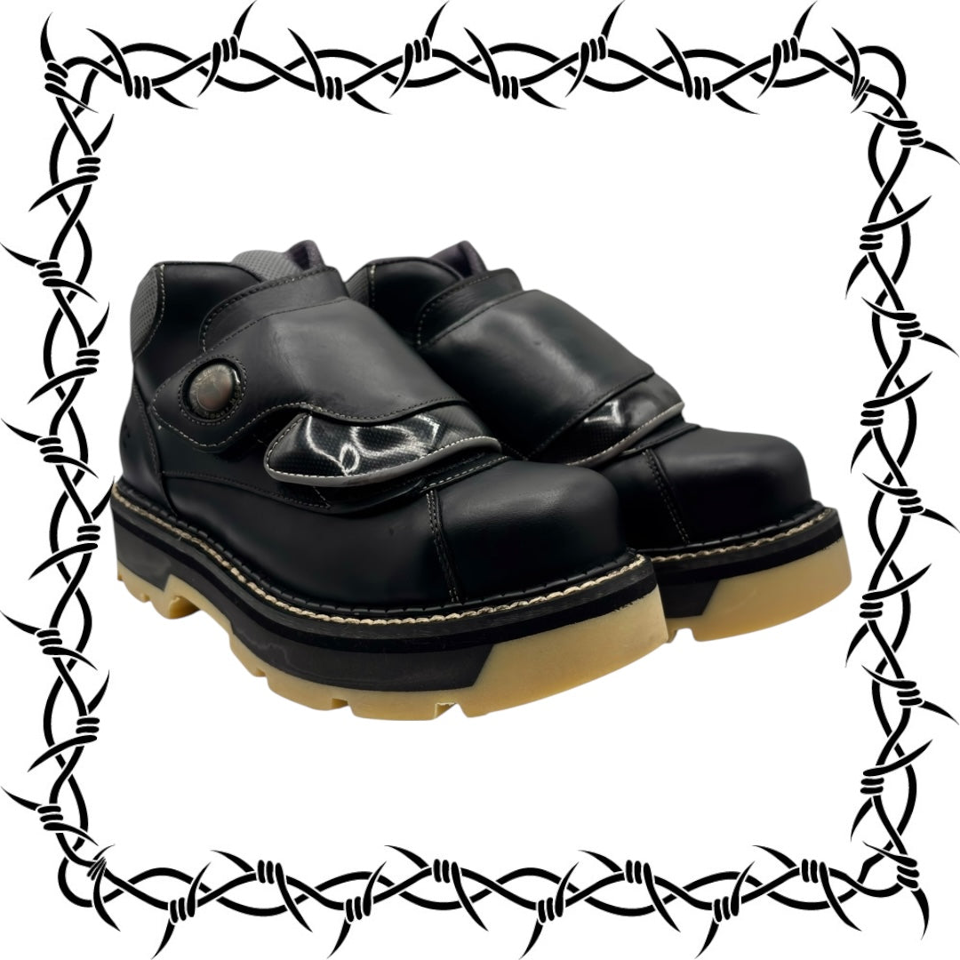 Vintage ART M401 foxxil black platform boots size 41