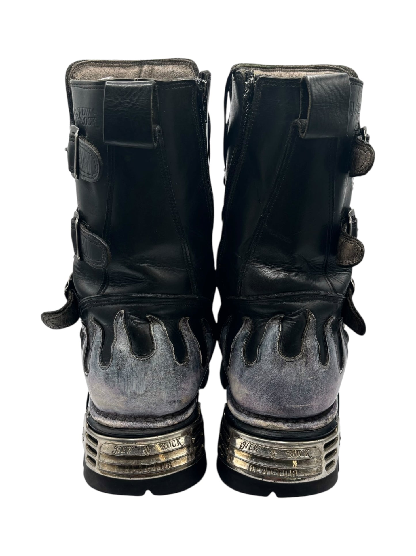 Rare vintage New Rock demon reactor leather boots size 42