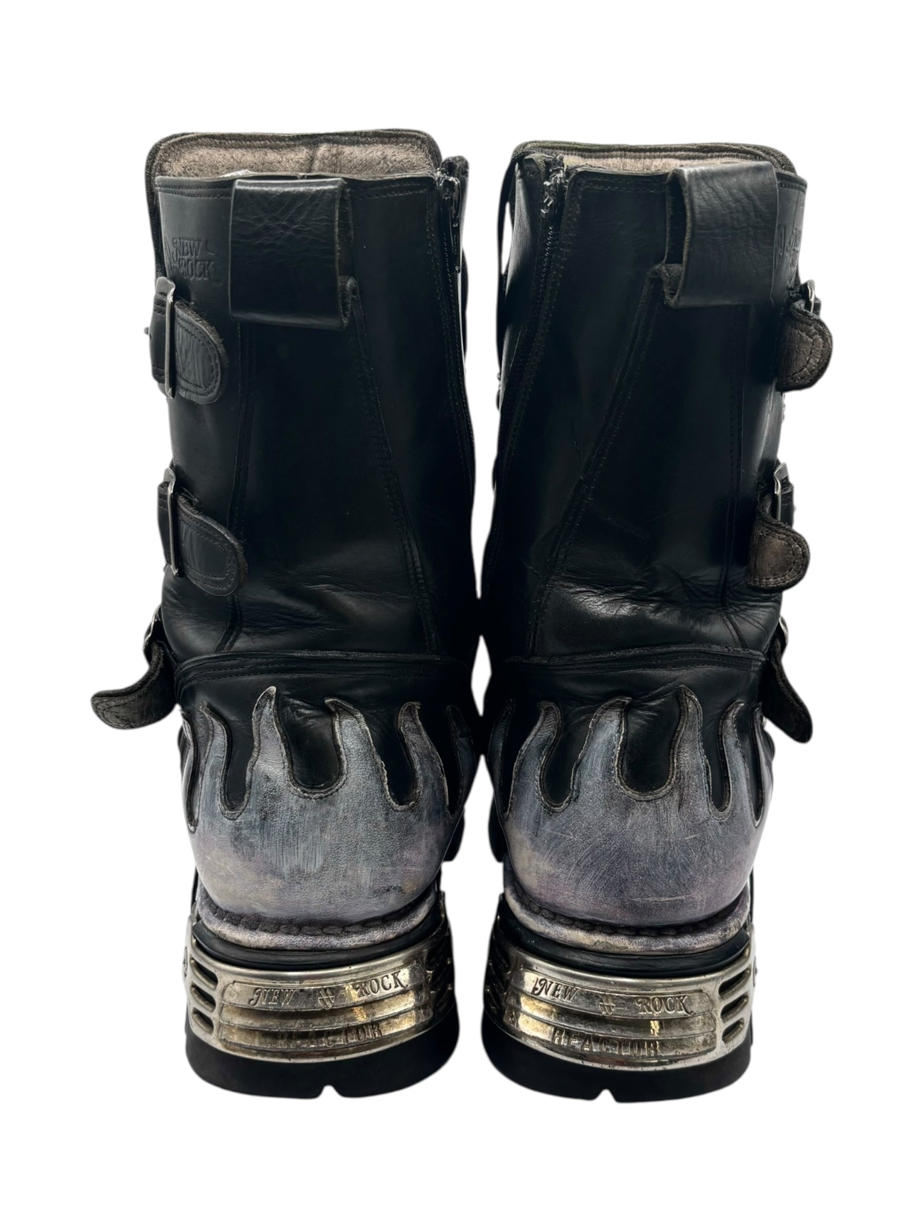 Rare vintage New Rock demon reactor leather boots size 42