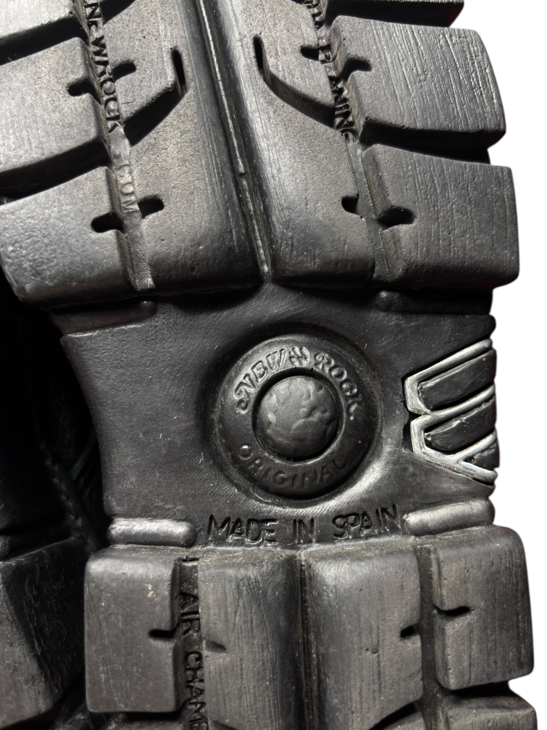 New Rock mili lace-up leather platform boots size 38