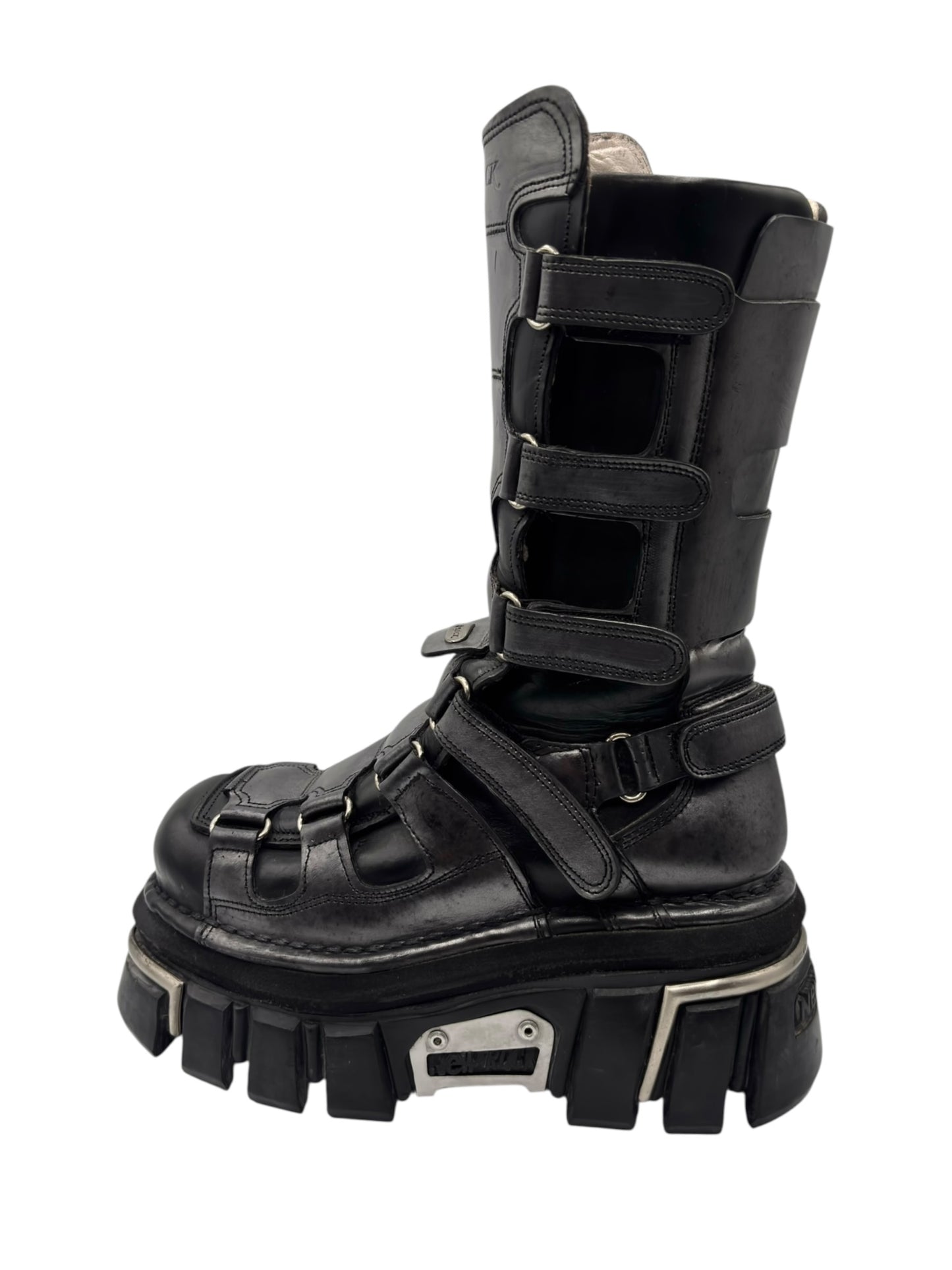 Vintage New Rock knee high terminator sole platform boots