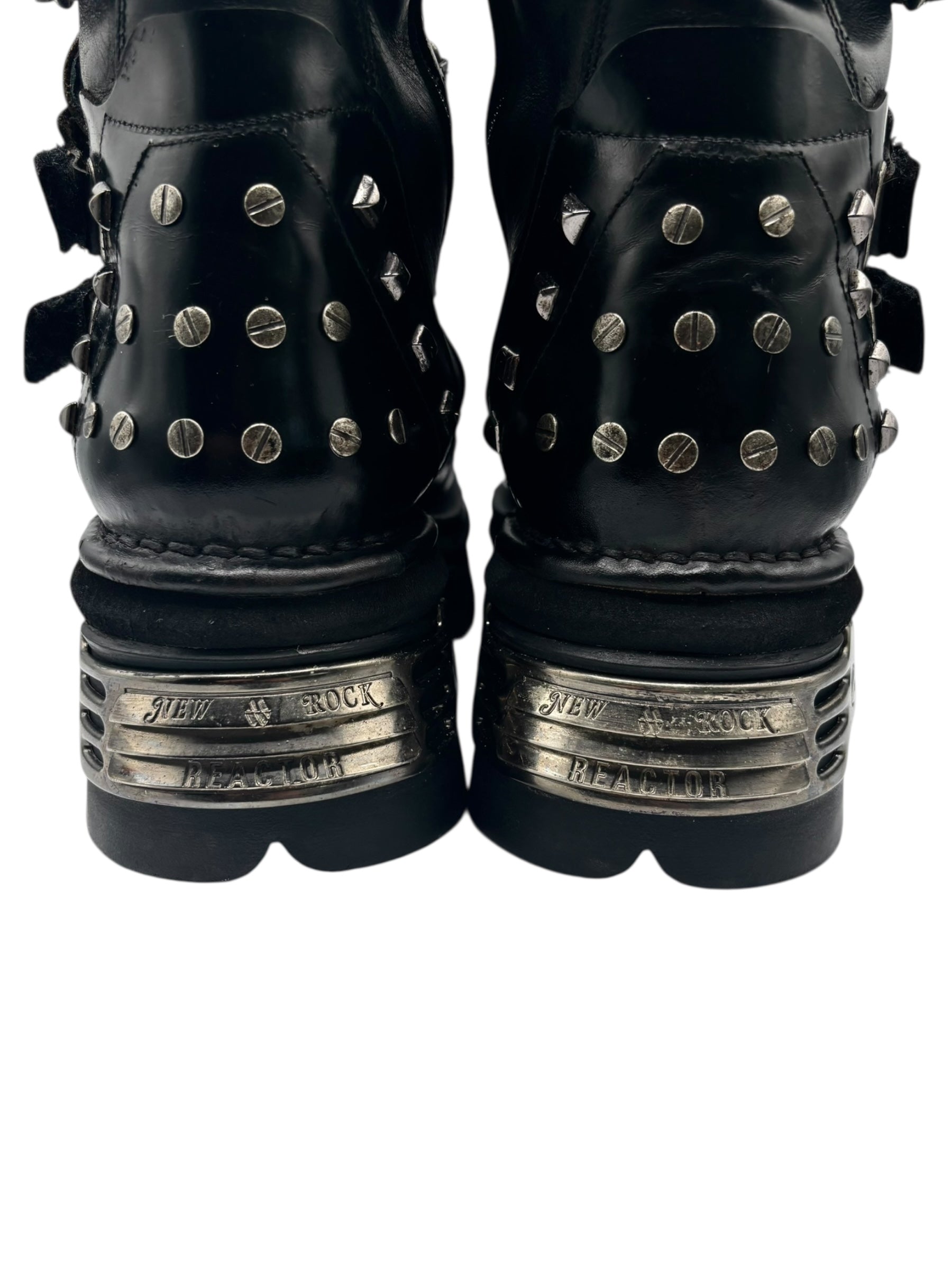 Vintage New Rock studded leather boots size 44