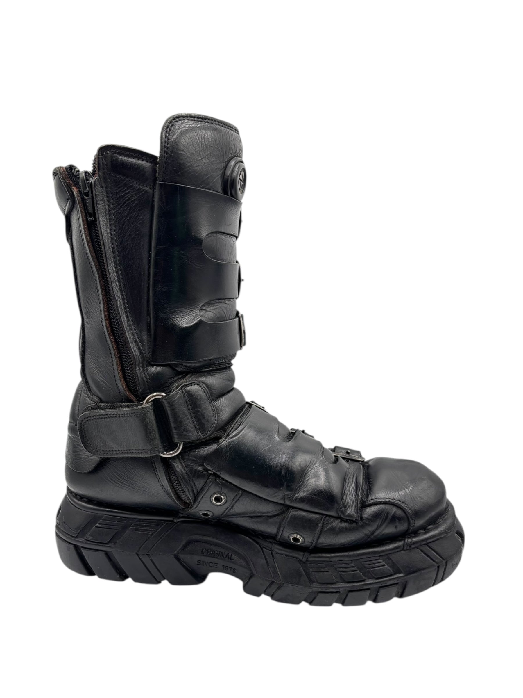 RARE vintage New Rock techno platform boots size 42