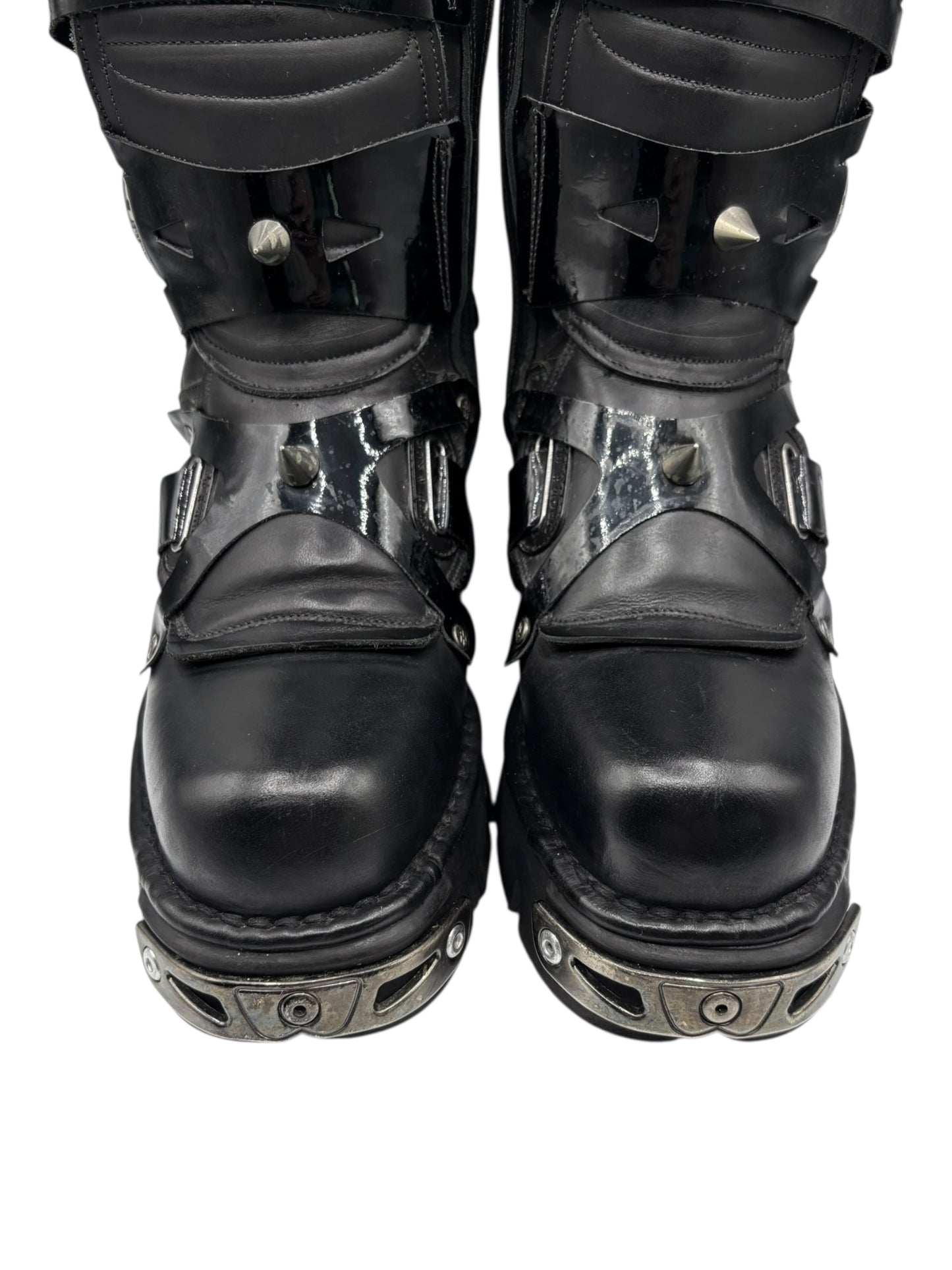 Vintage New Rock M-735-C5 knee high leather boots size 41