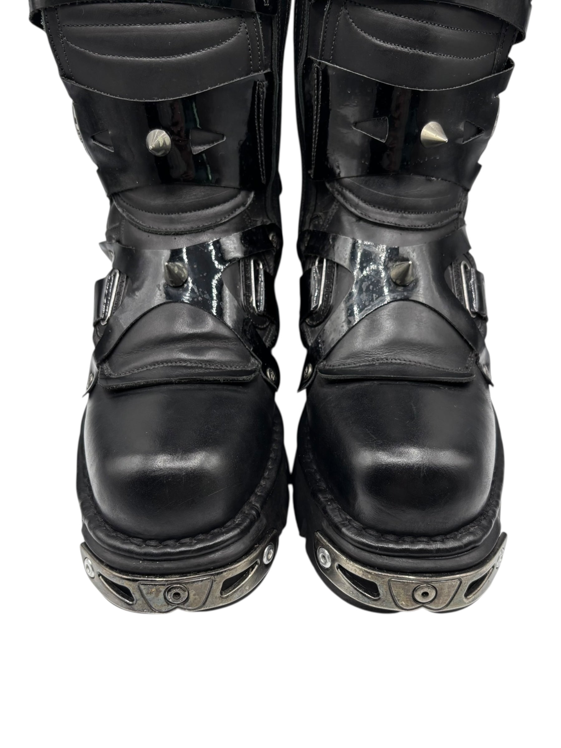 Vintage New Rock M-735-C5 knee high leather boots size 41