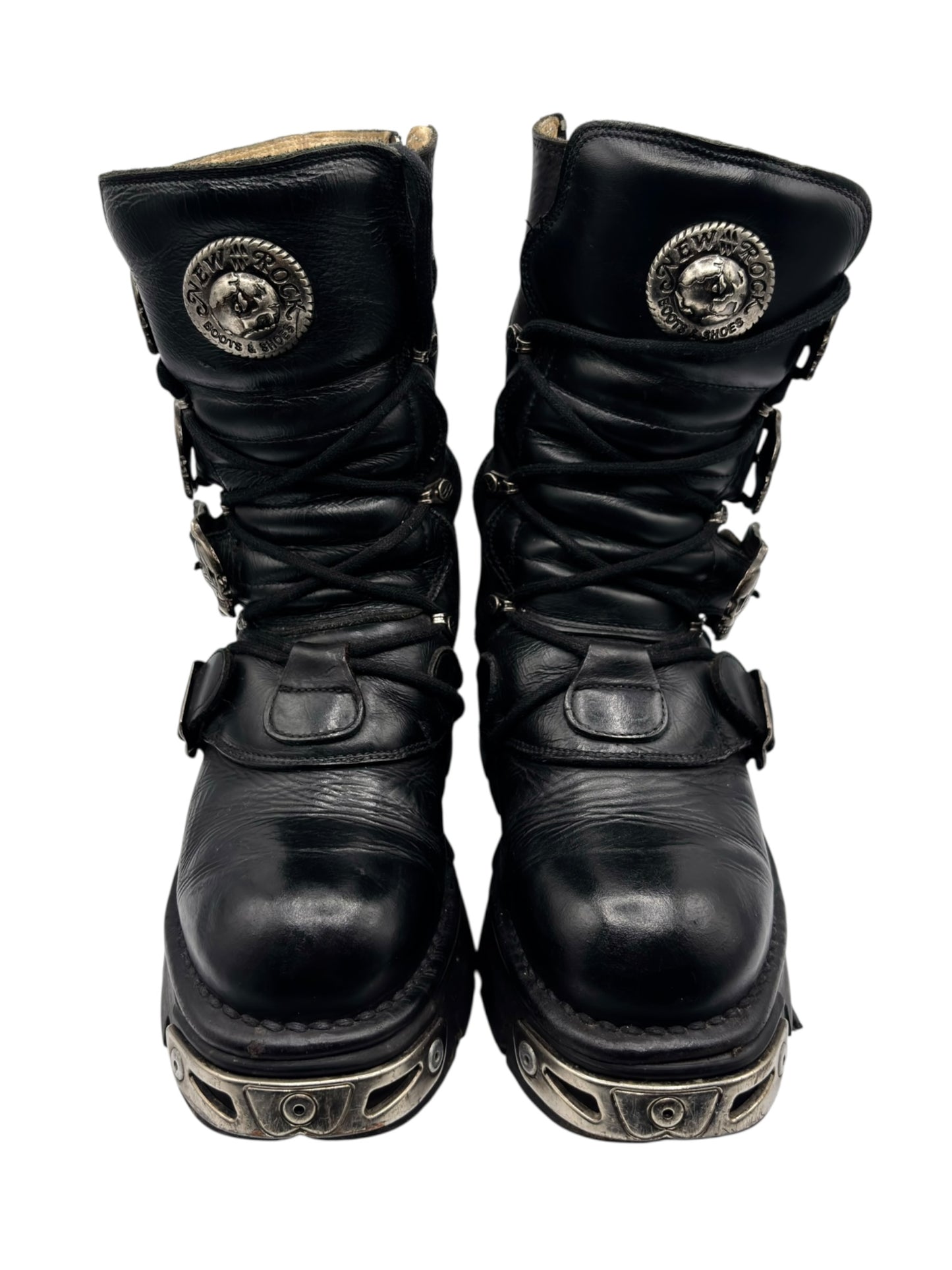 Vintage New Rock reactor mid-calf boots size 38