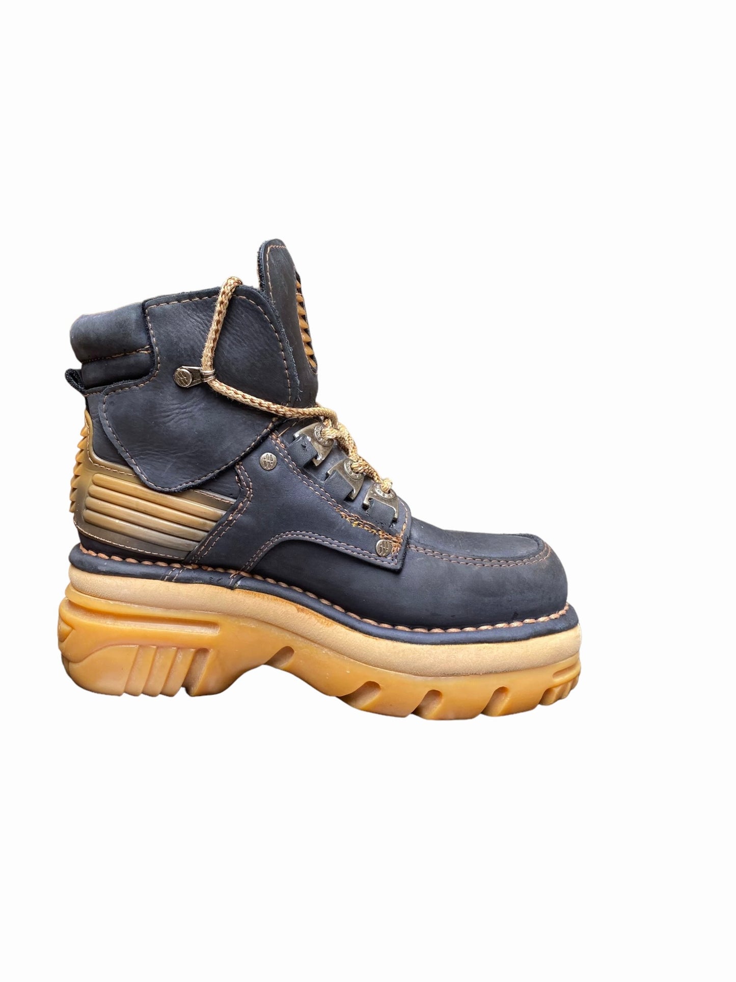 Vintage New Rock platform leather boots size 38