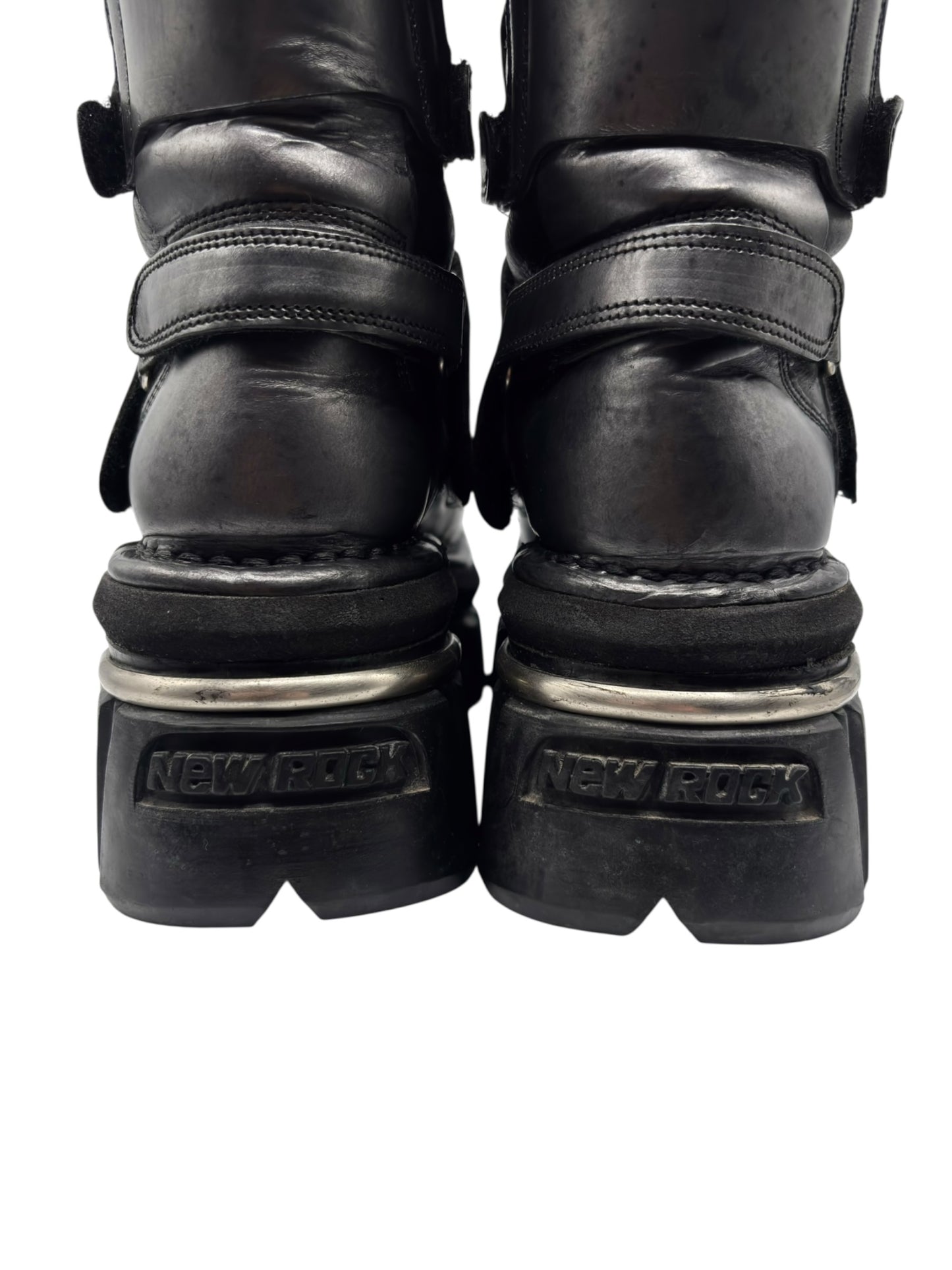Vintage New Rock knee high terminator sole platform boots