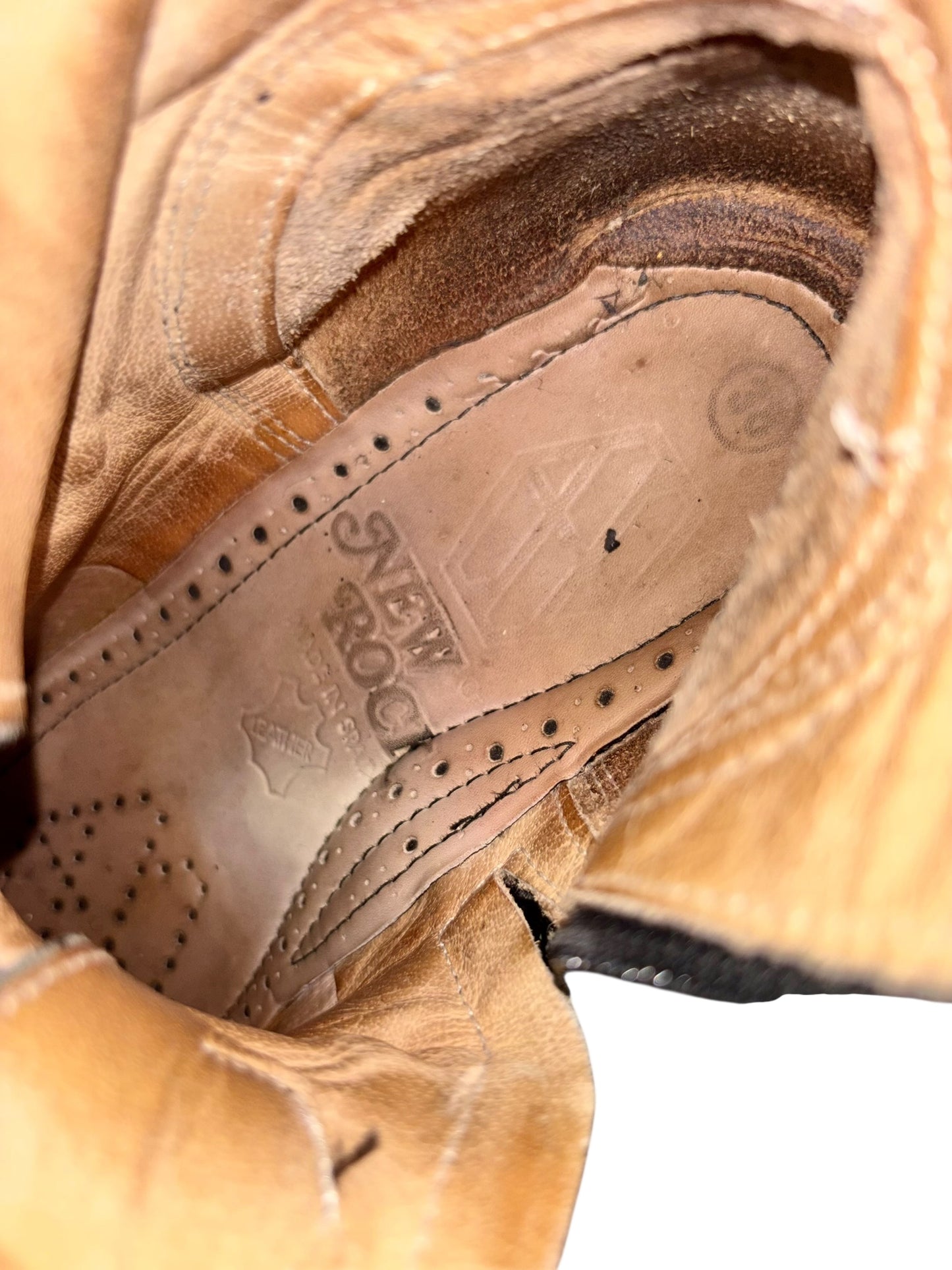 Vintage New Rock knee high neptuno platform boots size 38