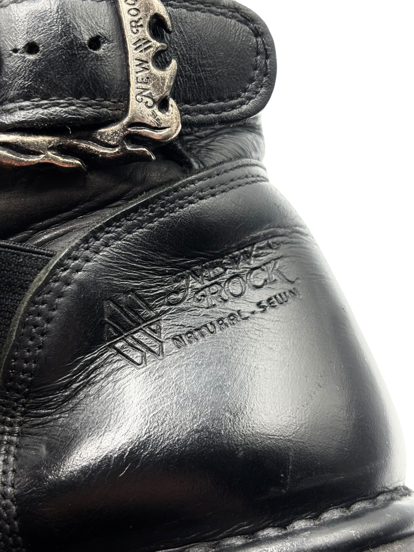 Vintage New Rock reactor mid-calf boots size 38