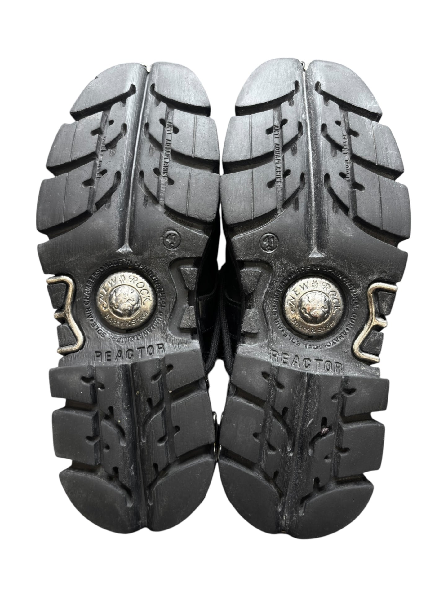 Vintage New Rock knee high reactor leather boots size 41