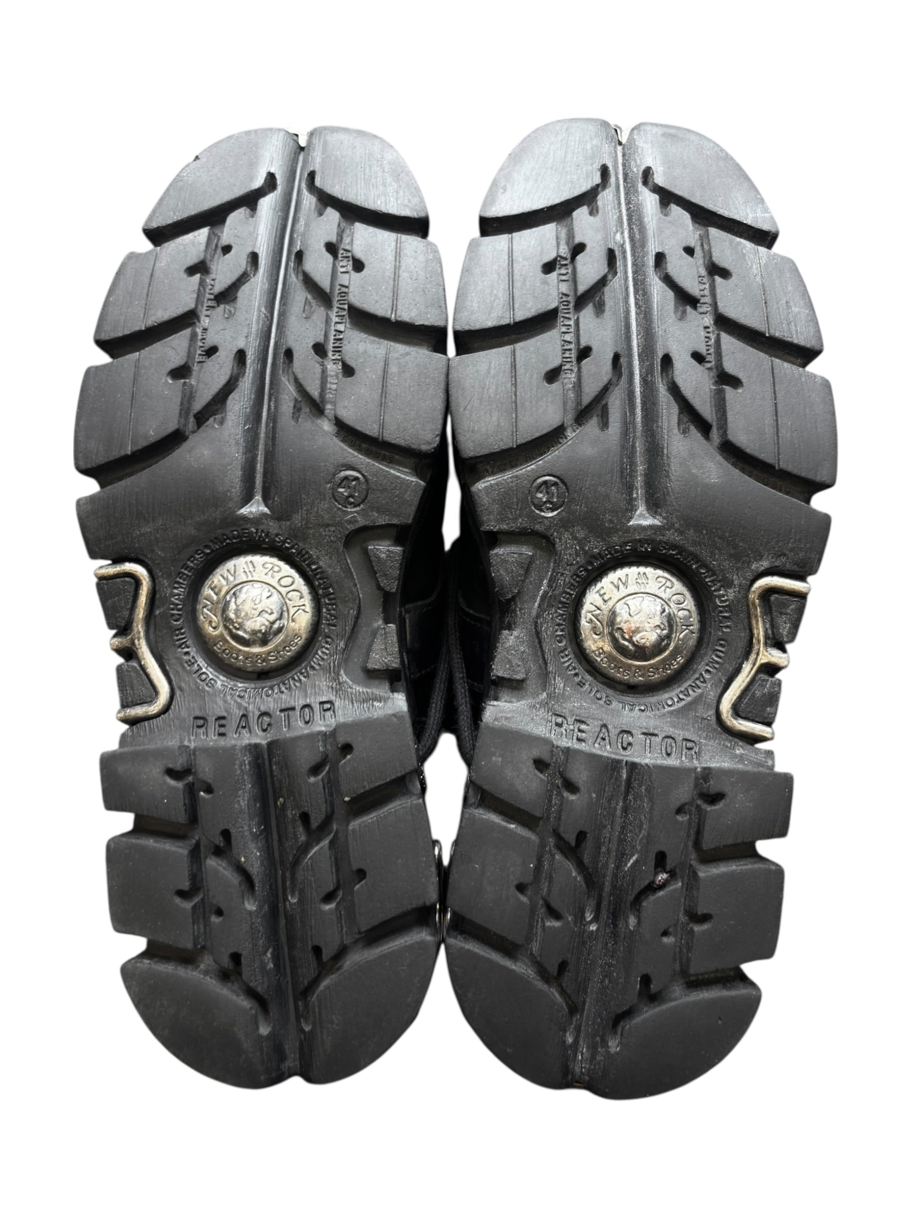 Vintage New Rock knee high reactor leather boots size 41