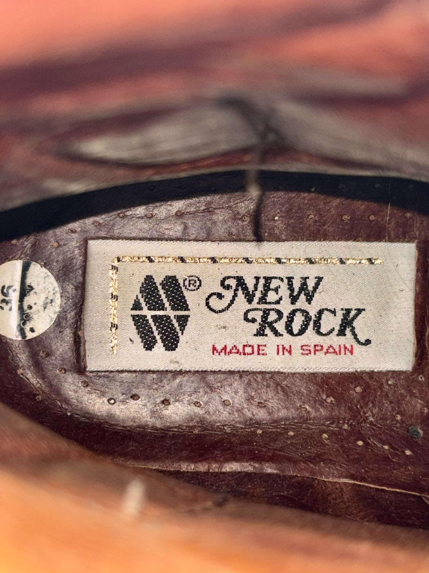 Vintage 90s New Rock neptuno pouch platform boots size 36