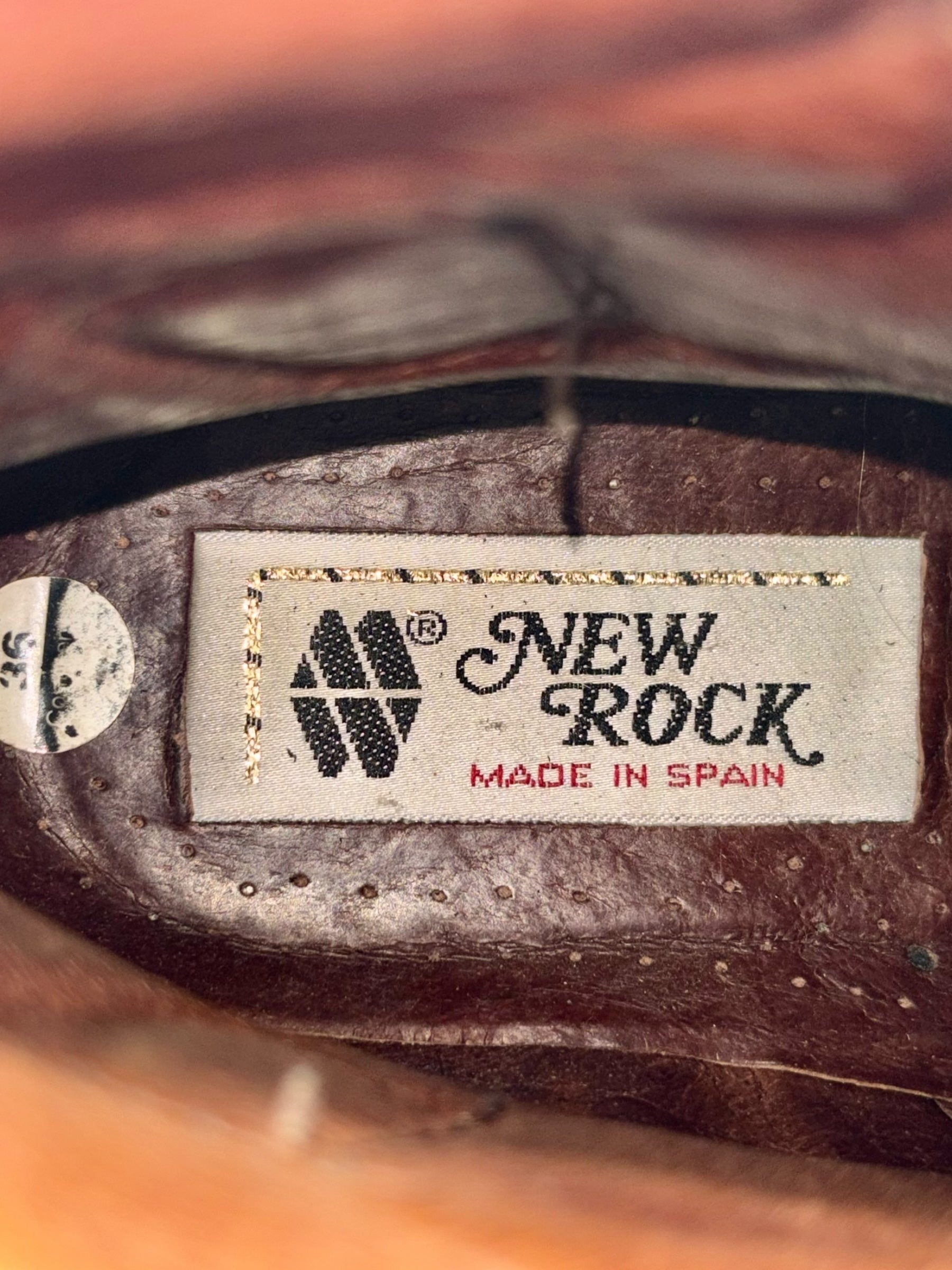 Vintage 90s New Rock neptuno pouch platform boots size 36