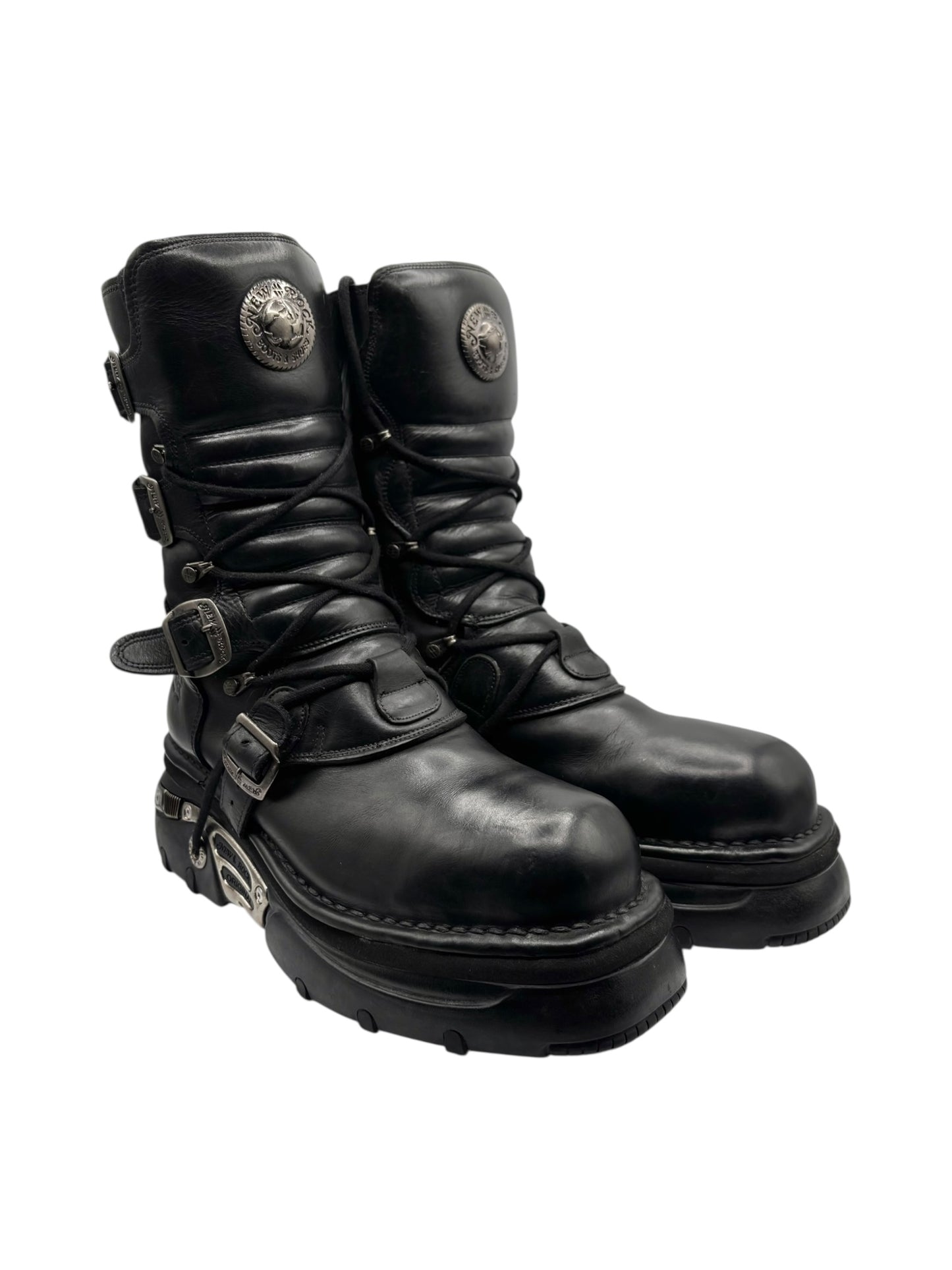 Vintage New Rock mid-calf platform boots size 45
