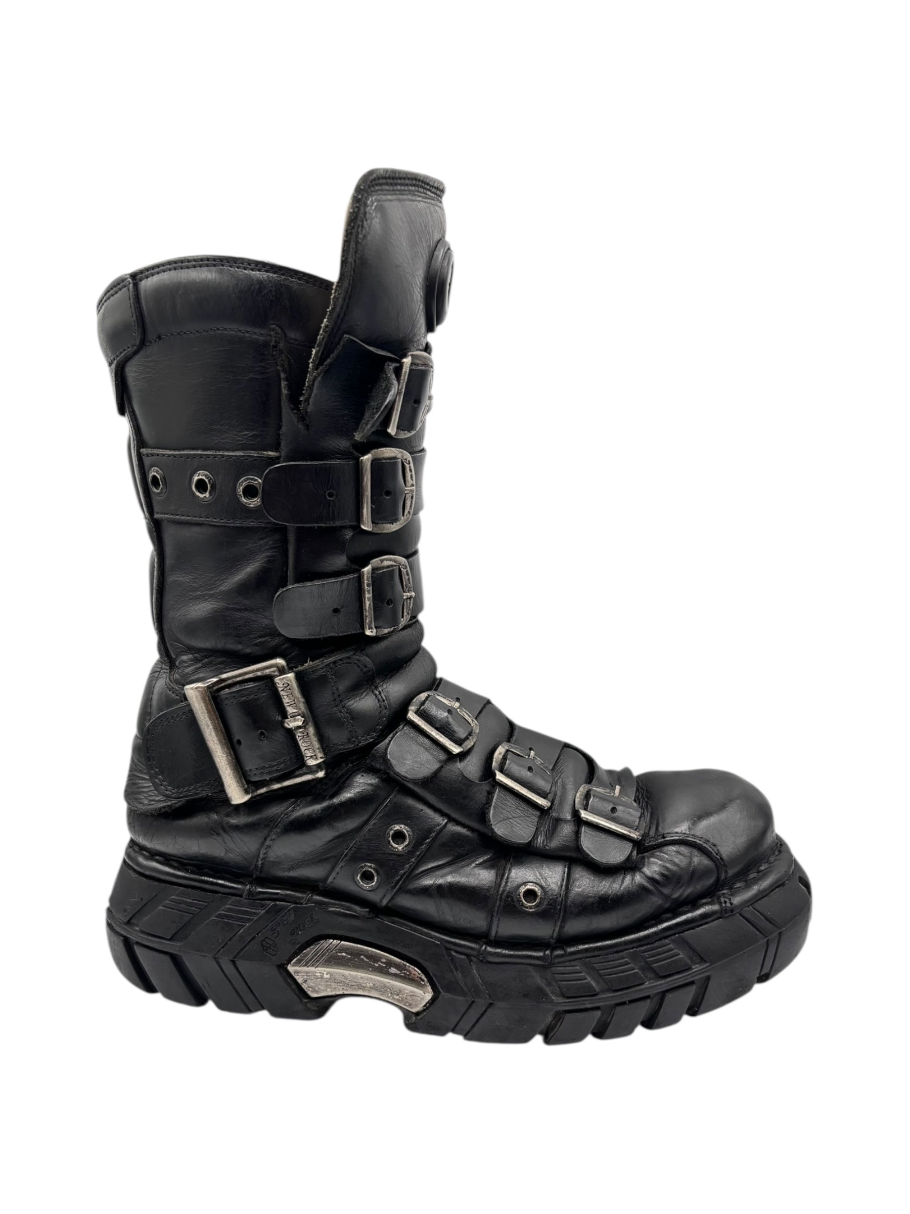 RARE vintage New Rock techno platform boots size 42