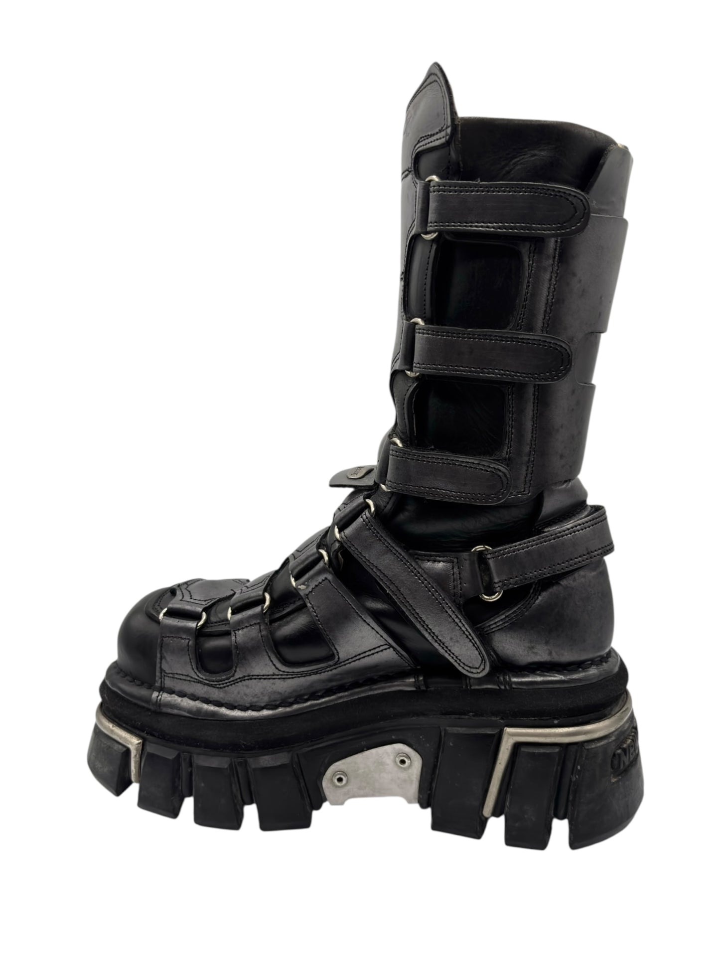 Vintage New Rock knee high terminator sole platform boots