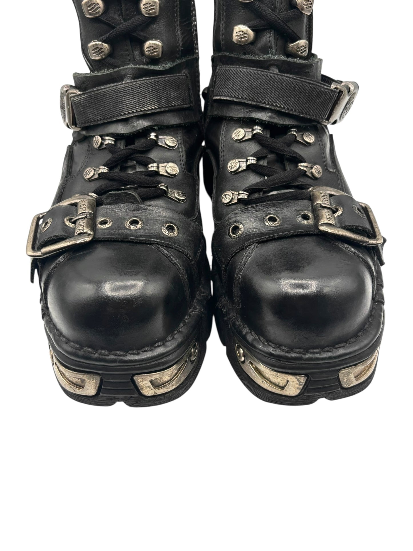 RARE vintage New Rock techno platform boots size 41