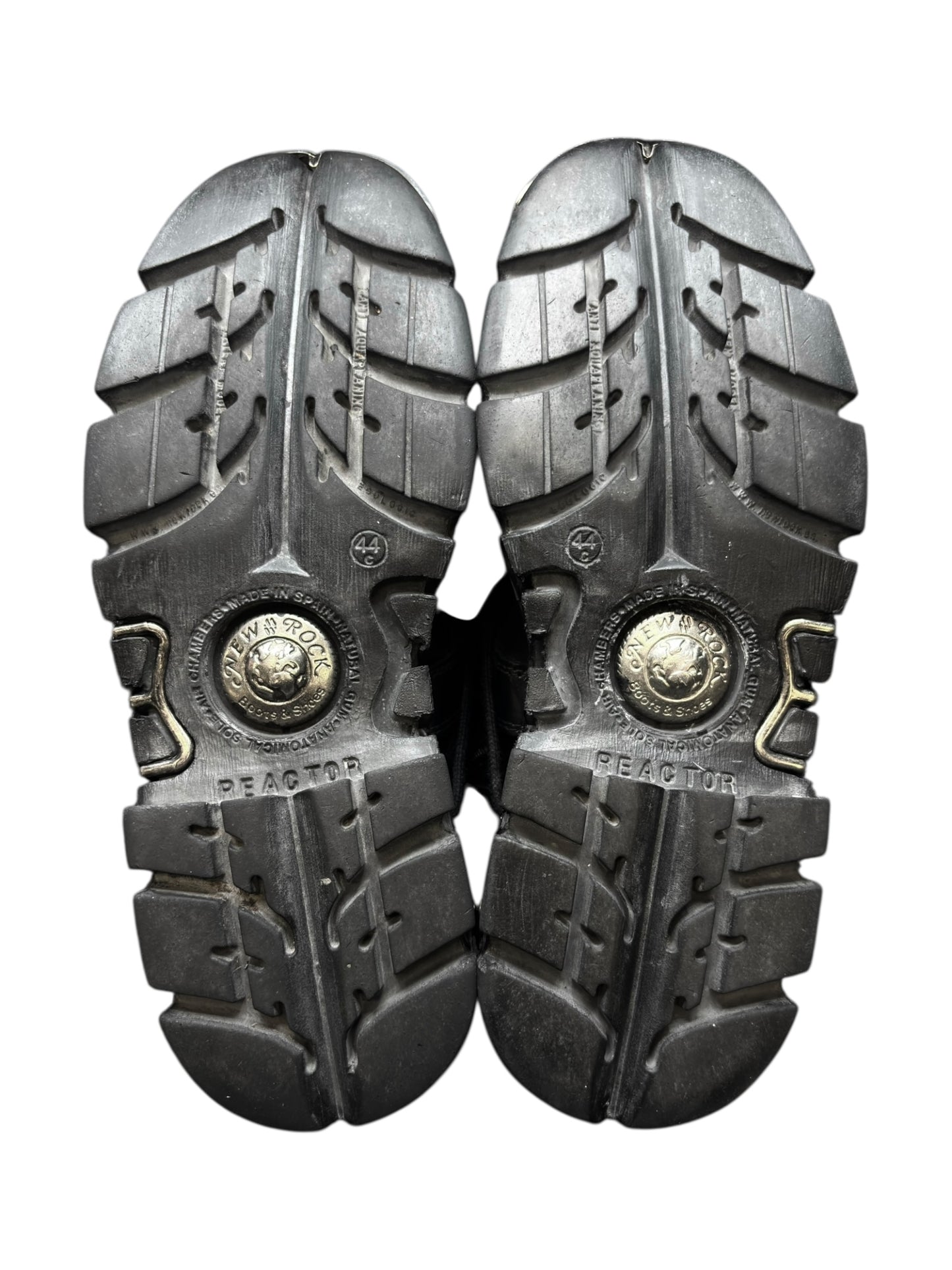 Vintage New Rock knee high reactor leather boots size 44